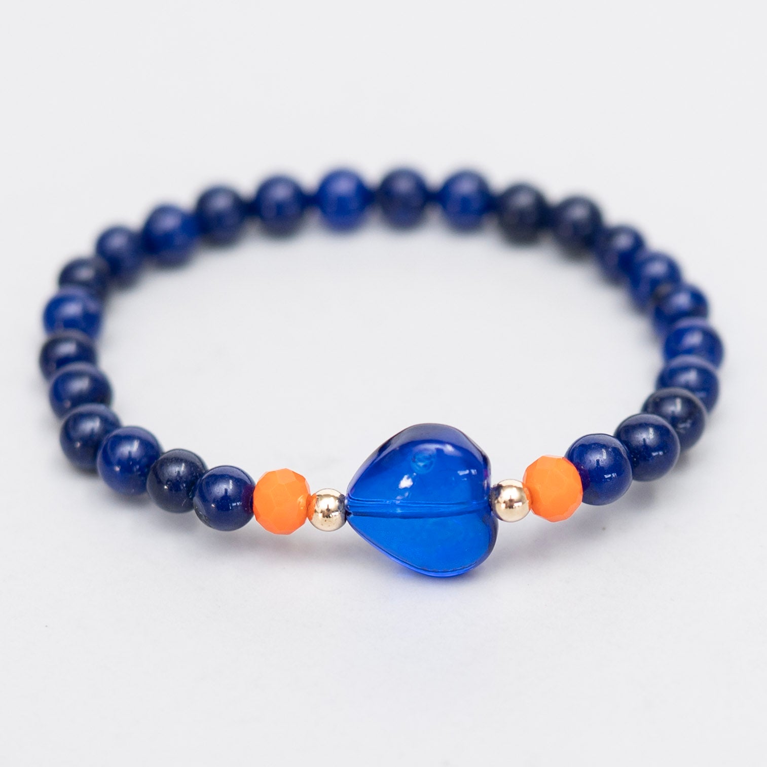 Blue Quartz Heart Bracelet - ALS Fundraiser