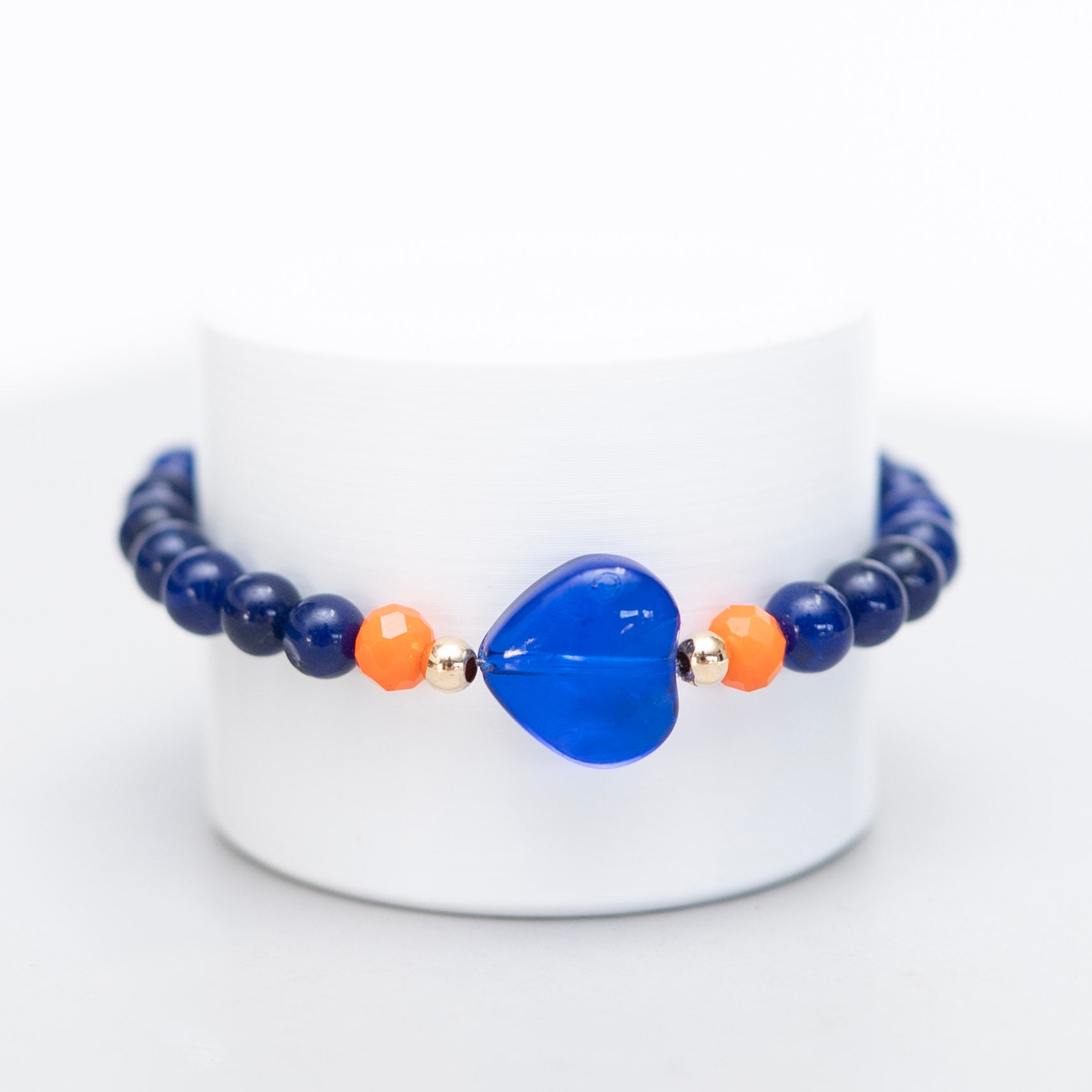 Blue Quartz Heart Bracelet - ALS Fundraiser