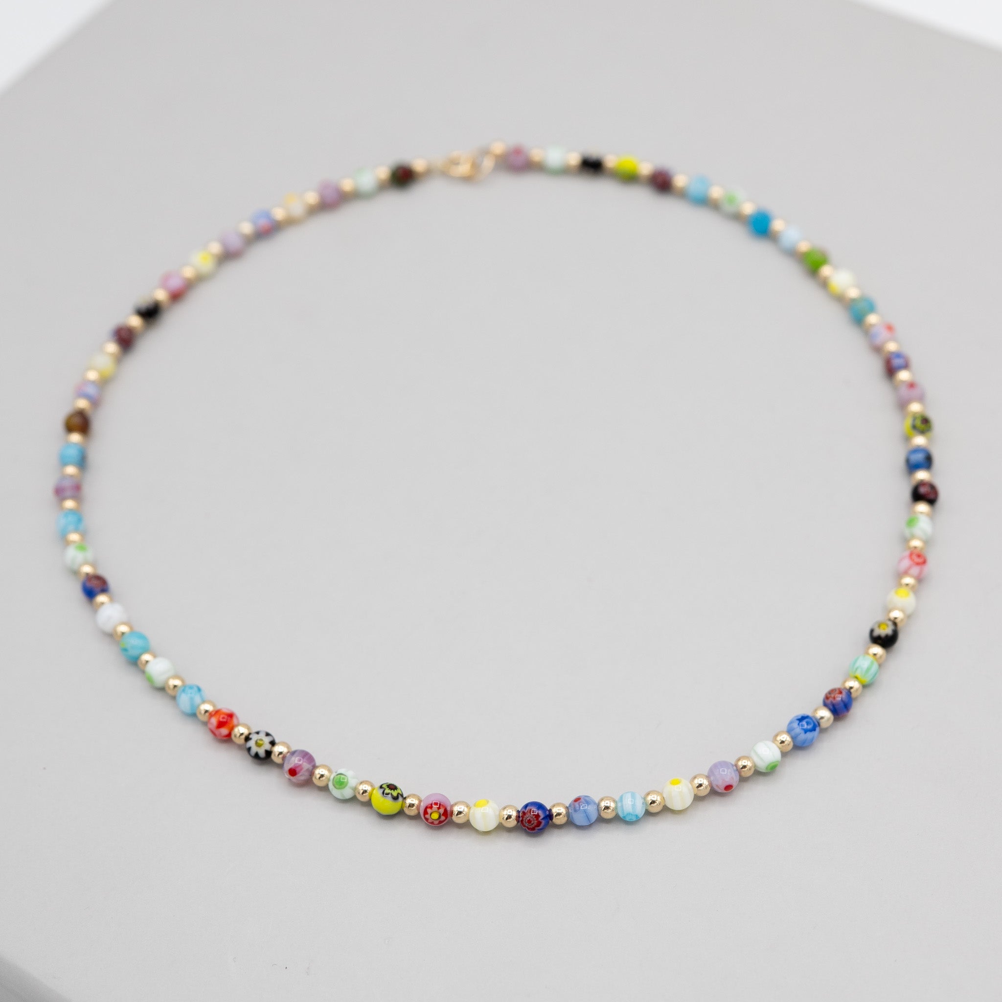 Petite Millefiori Beaded Lux Necklace