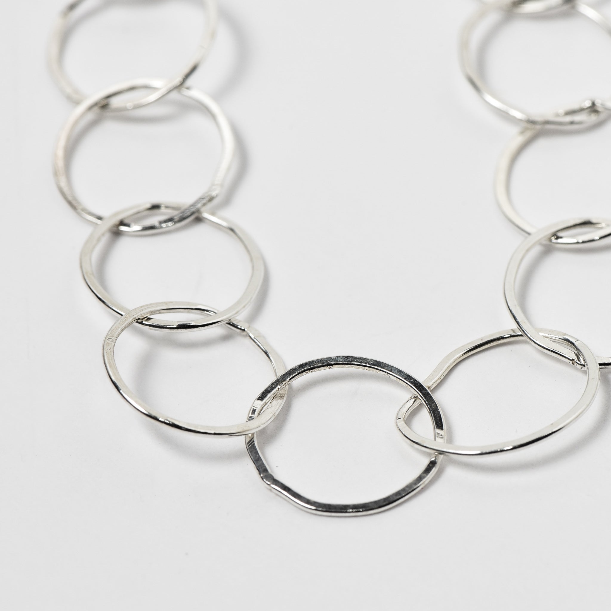 Sterling Silver 10mm Circle Layering Chain - Jewel Ya