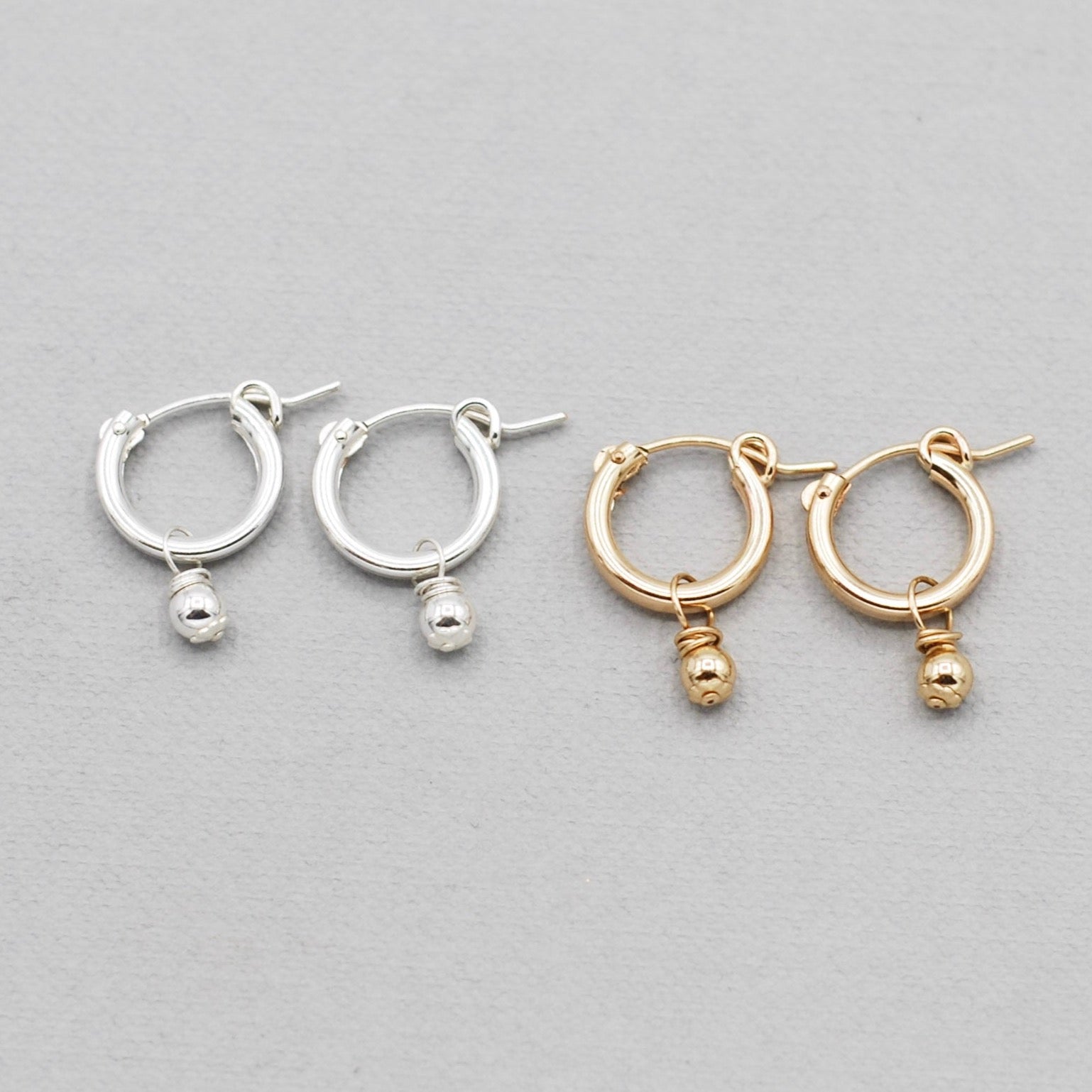 Petite Beaded Lux Hoop Drops - Jewel Ya