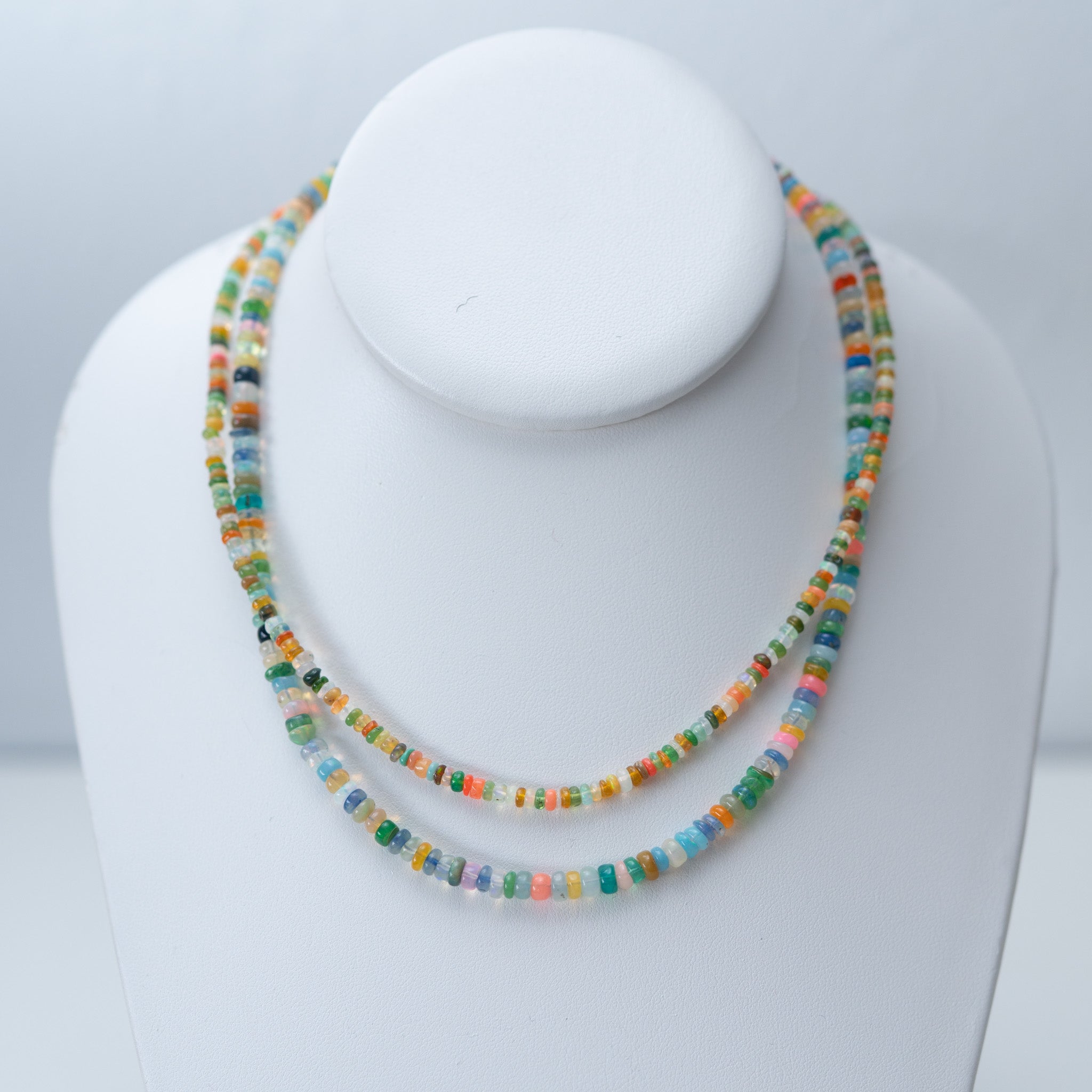 Ethiopian Multicolor Opal Beaded Necklace - Jewel Ya