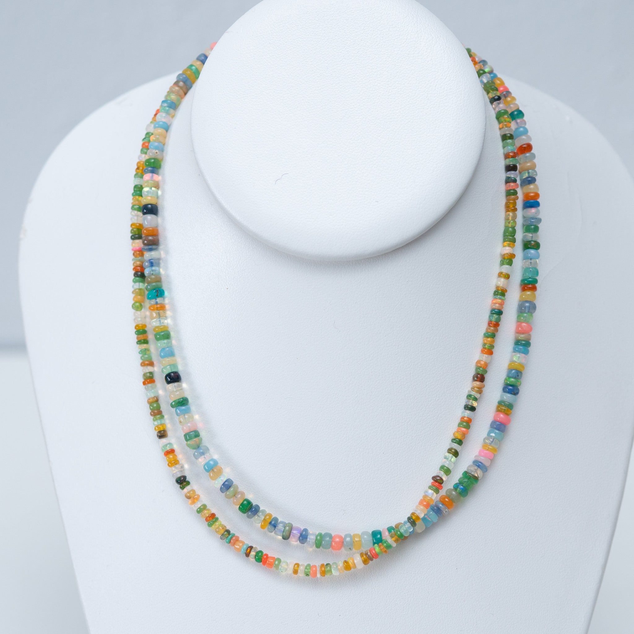 Ethiopian Multicolor Opal Beaded Necklace - Jewel Ya