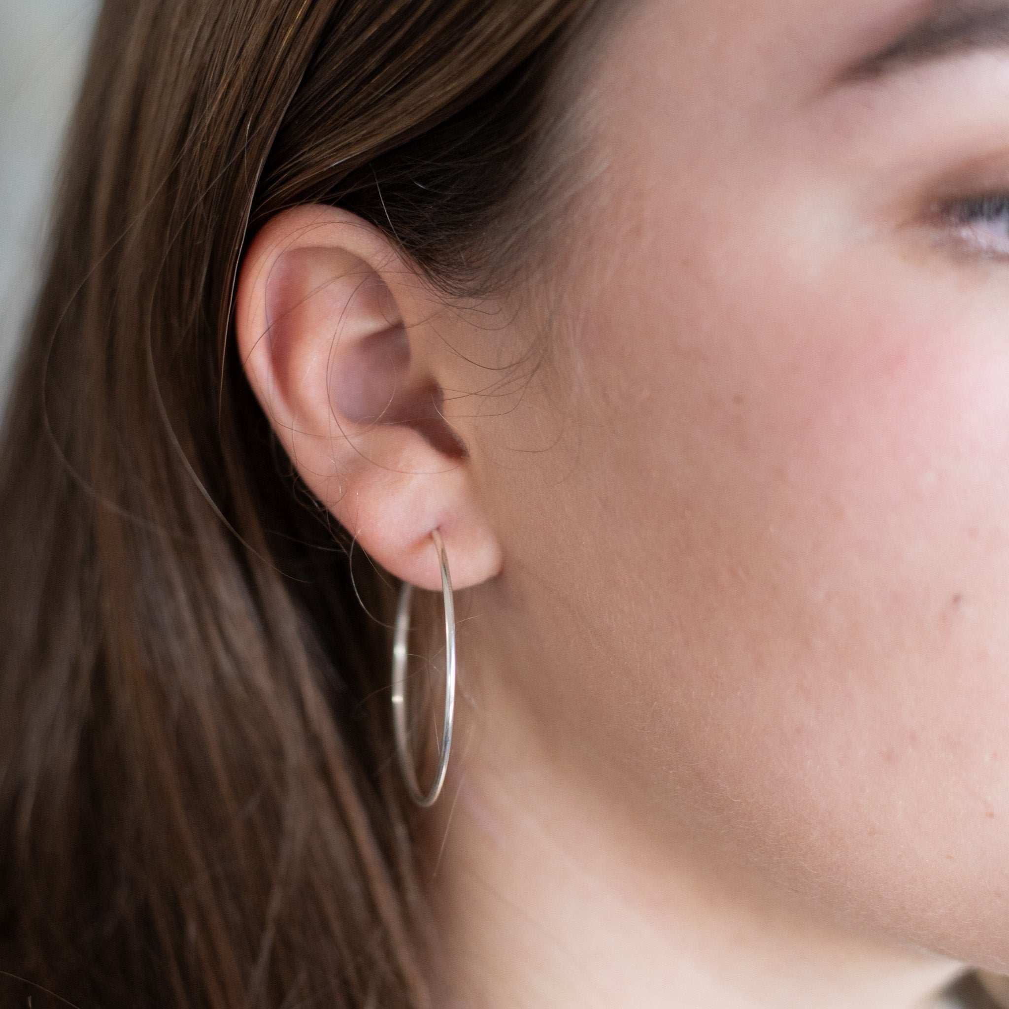 Extra Large Sterling Silver Endless Hoop Earrings - Jewel Ya