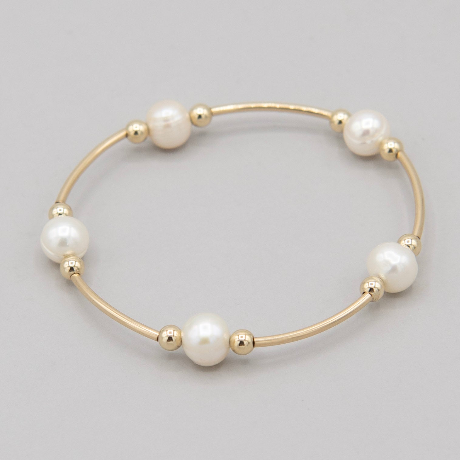 Gemstone Tube Bracelet