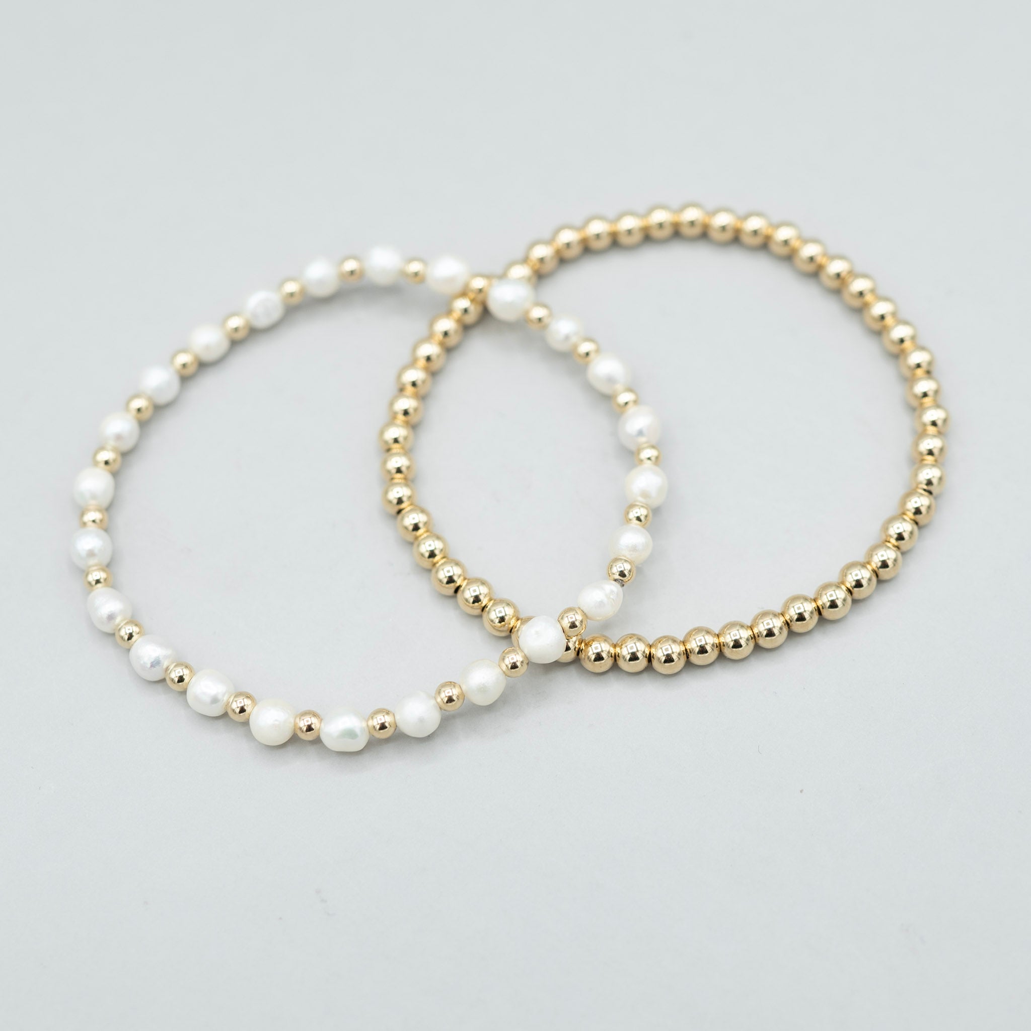 Freshwater Pearl & Beaded Lux Bracelet Set - Jewel Ya