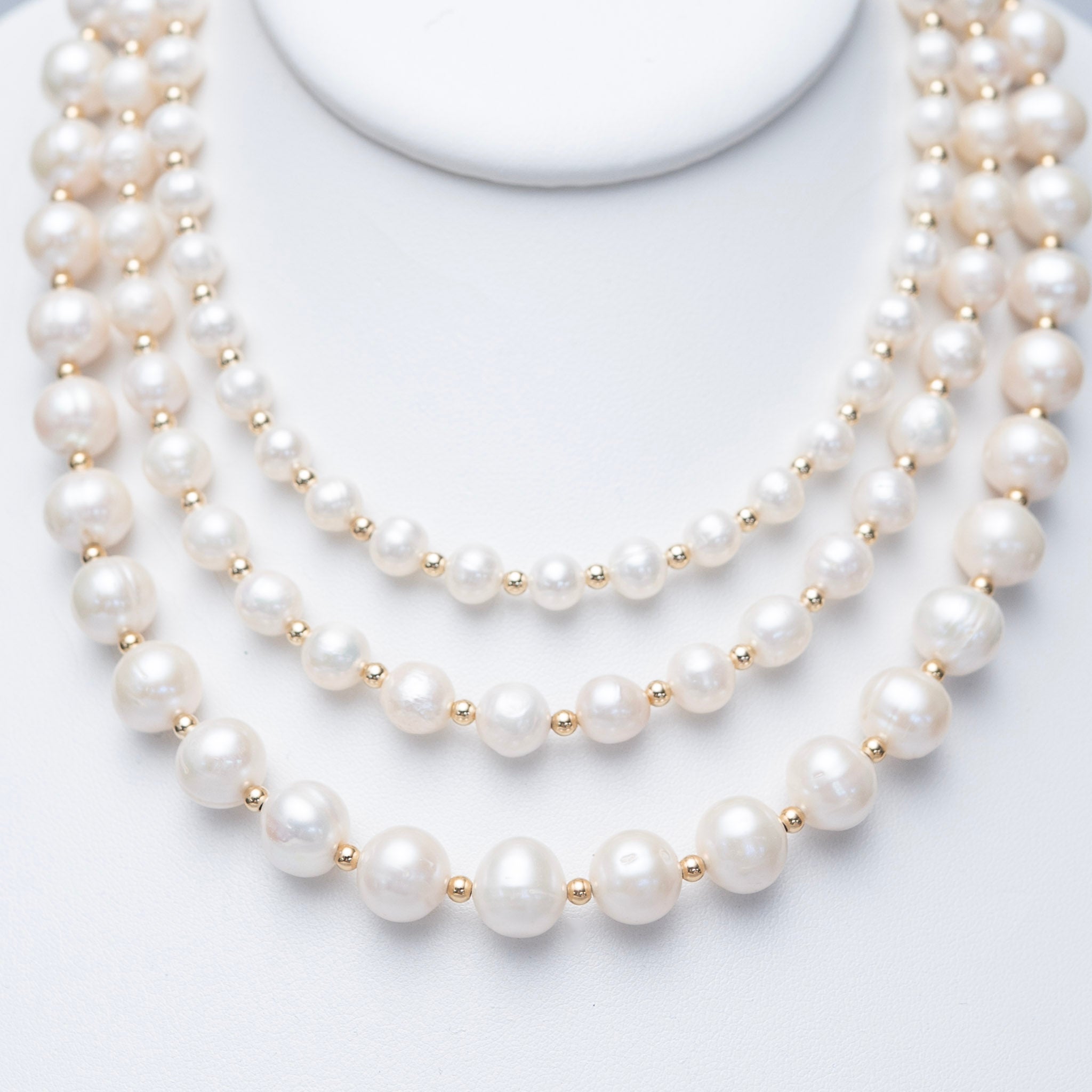 Freshwater Pearl & 14k Gold Filled Necklace