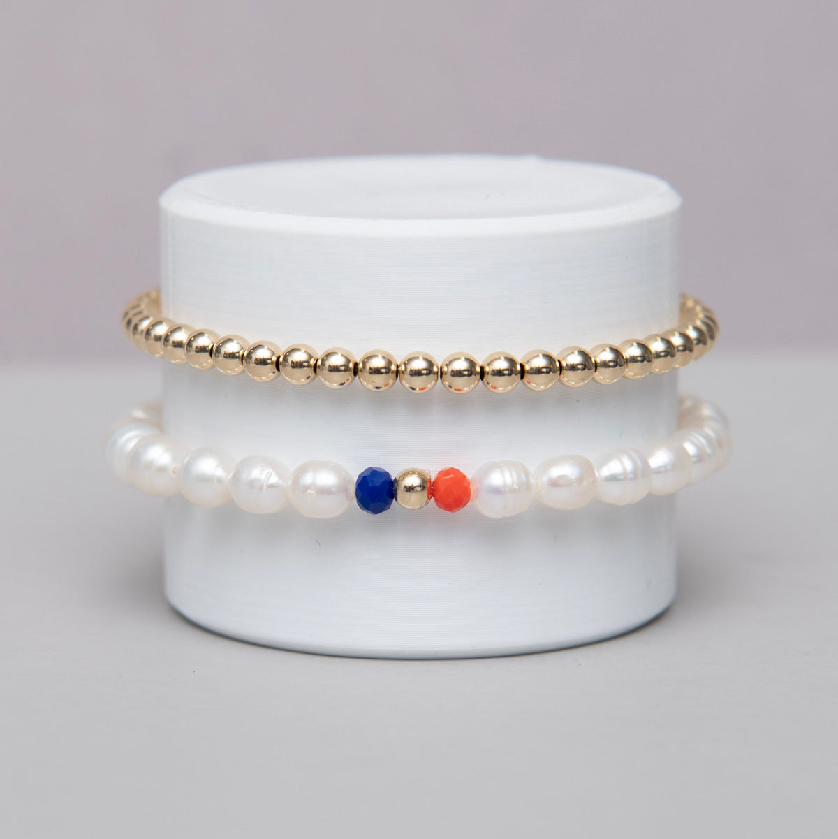 Freshwater Pearl Bracelet & 14k Gold Filled Bracelet Stack - ALS Arizona Fundraiser