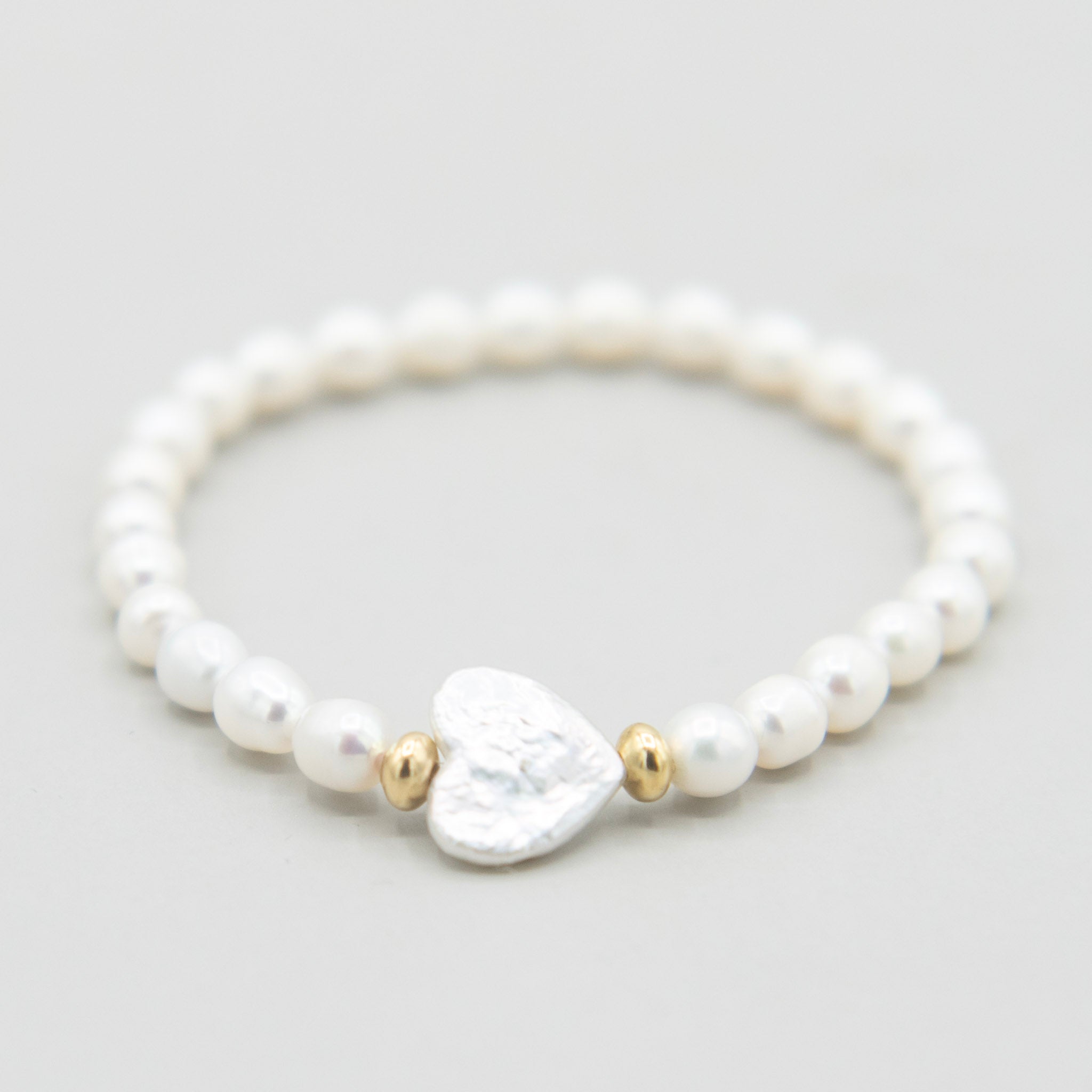Freshwater Pearl Heart Bracelet