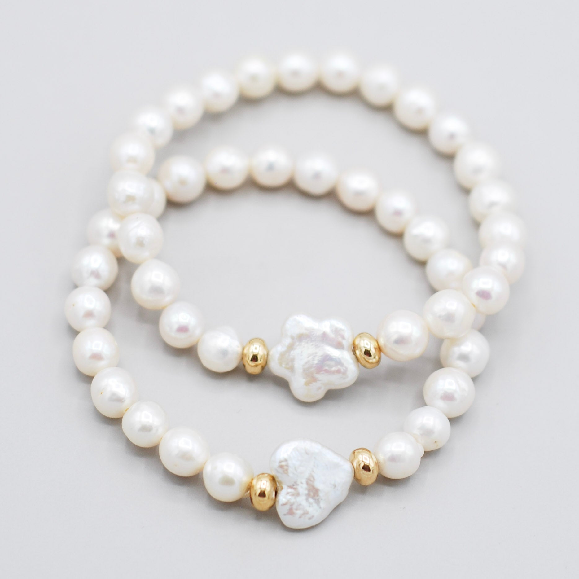 Freshwater Pearl Flower Bracelet