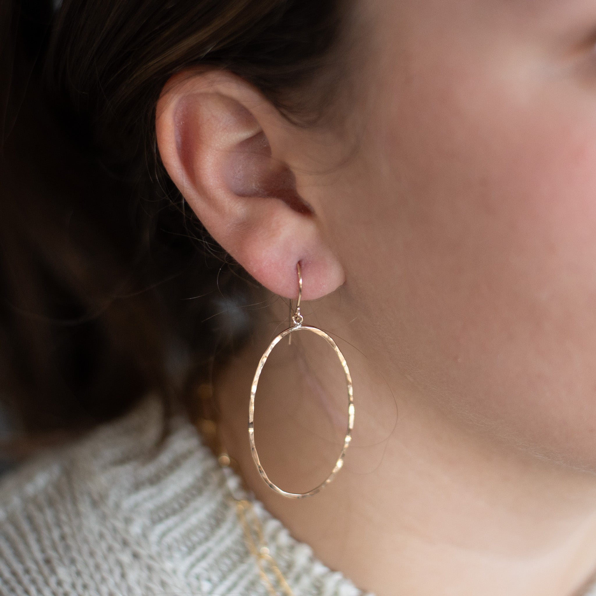 Goldfill Hammered Earrings