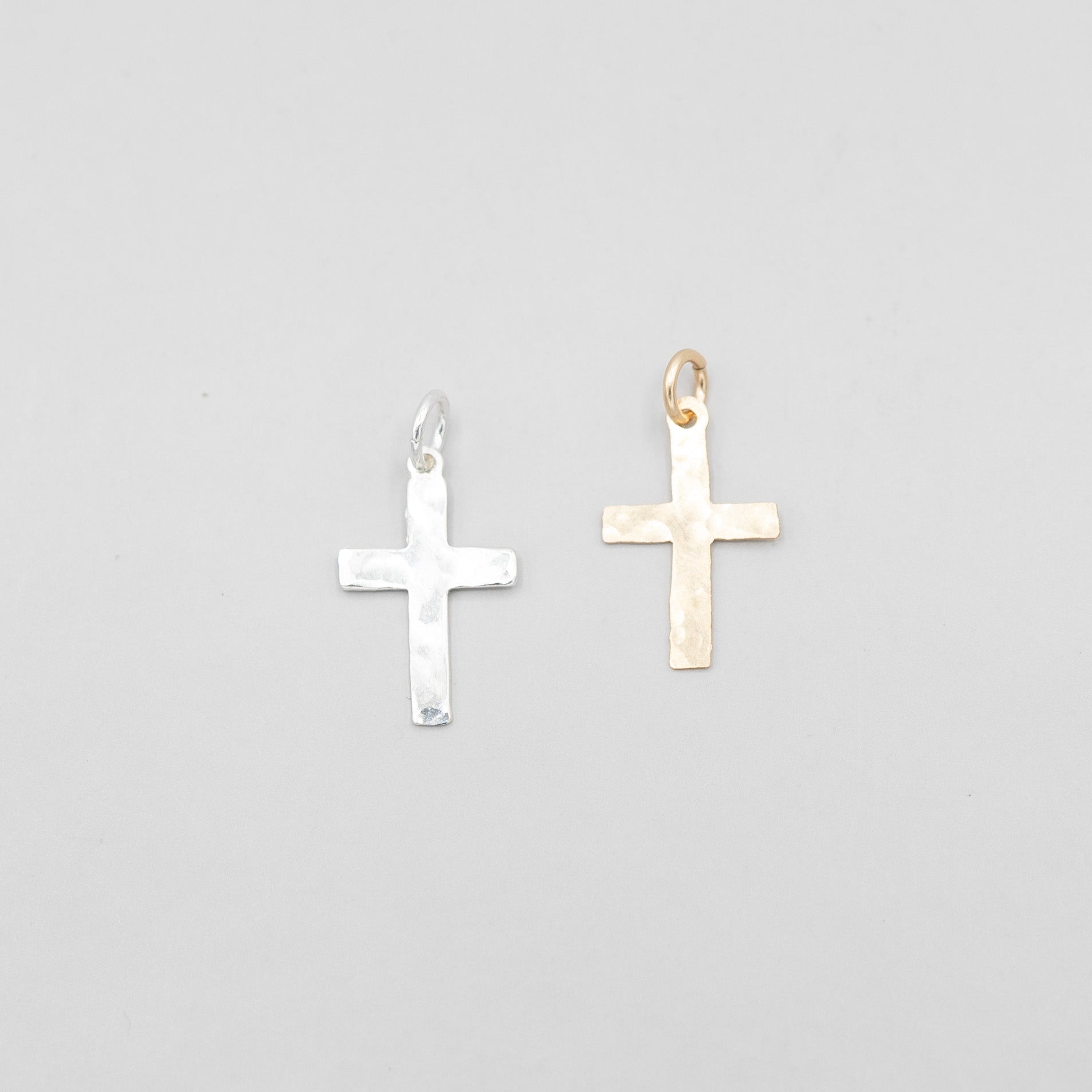 Hammered Cross Charm - Jewel Ya