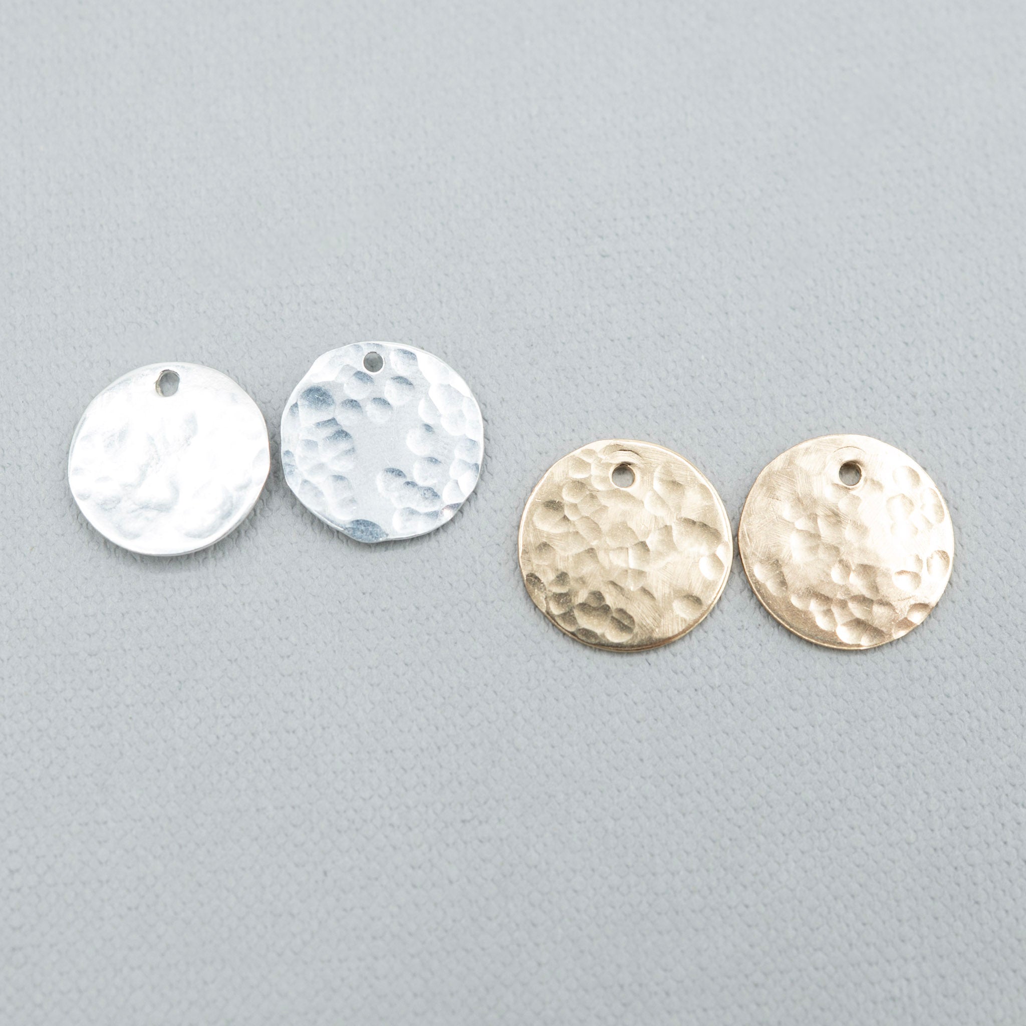 Hand Hammered Hoop Drops