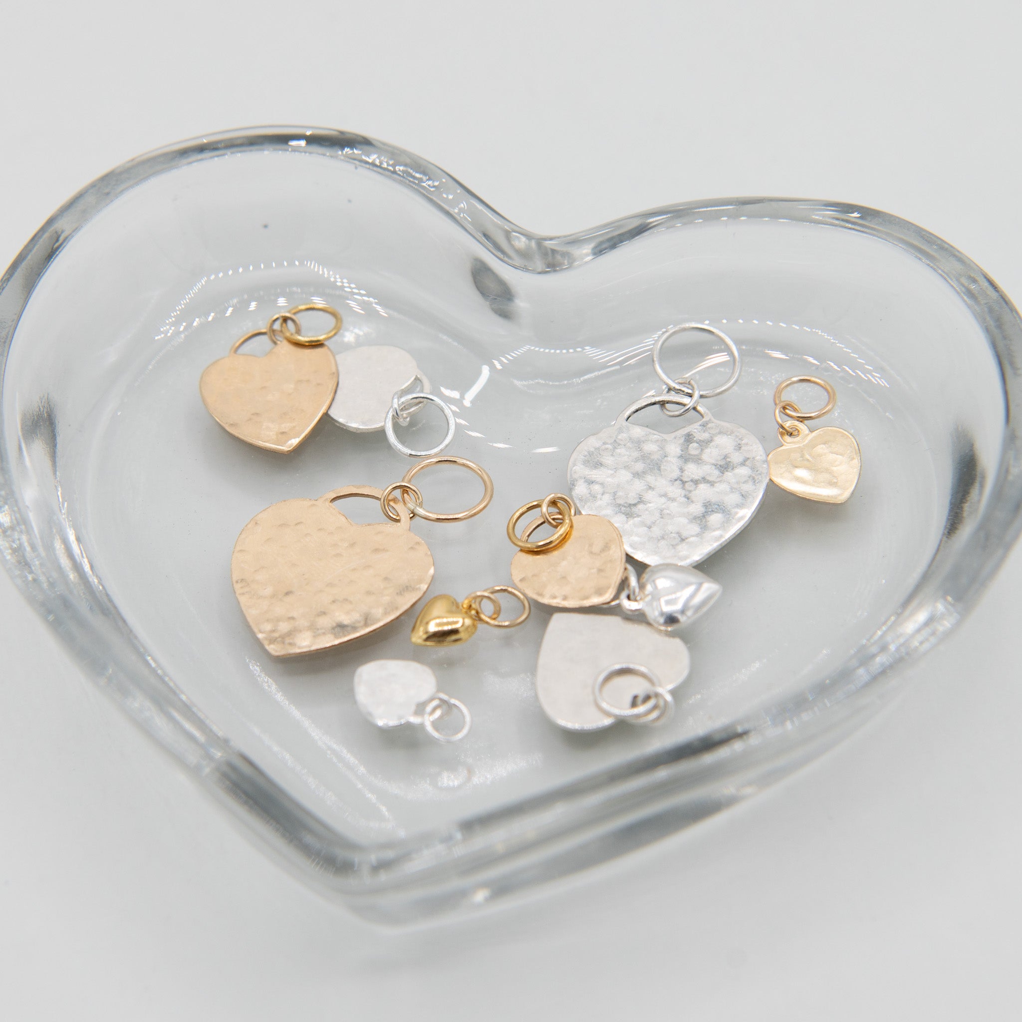 Sterling Silver Heart Charm - Jewel Ya