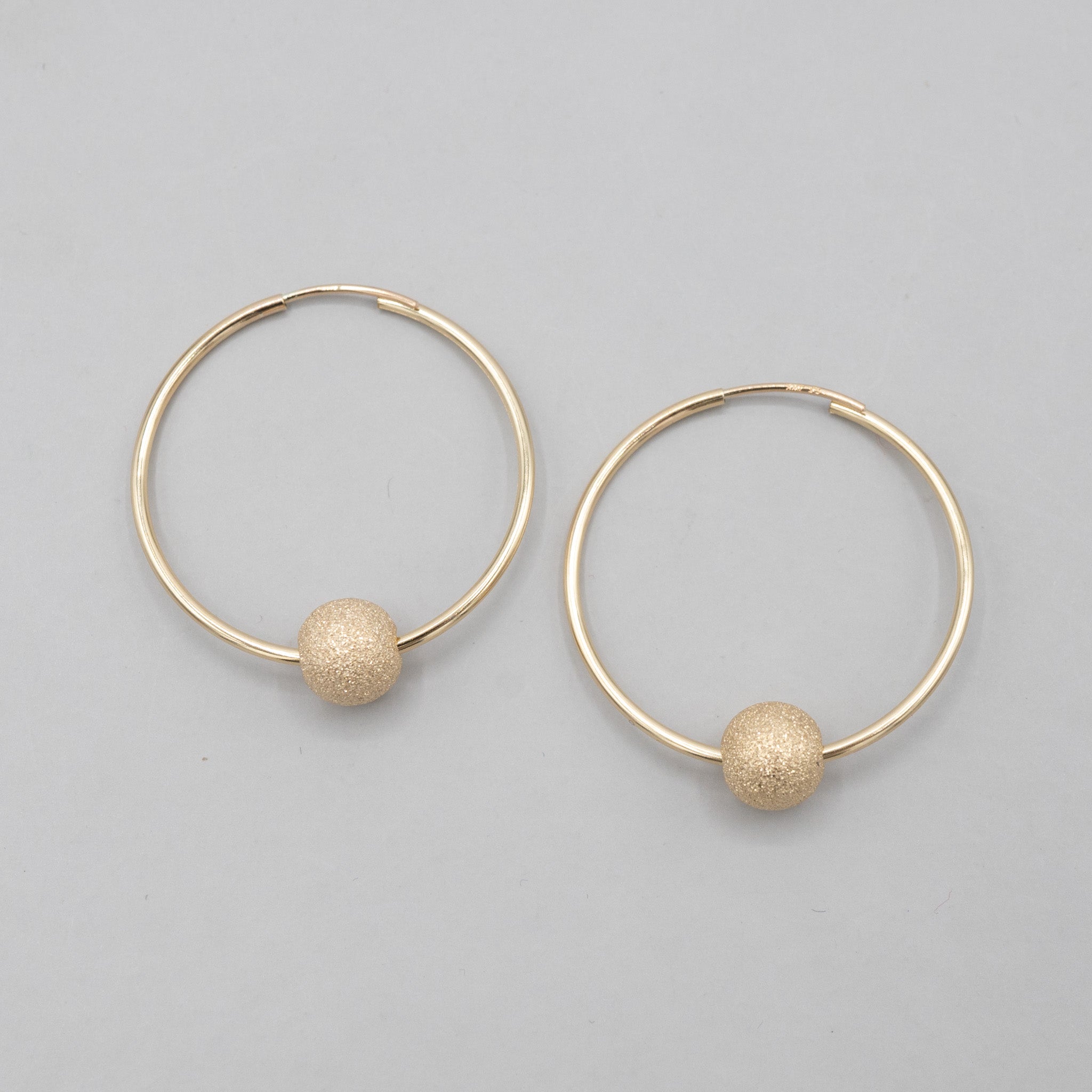 Hoop Earring & Sparkle Ball Drop Set - Jewel Ya