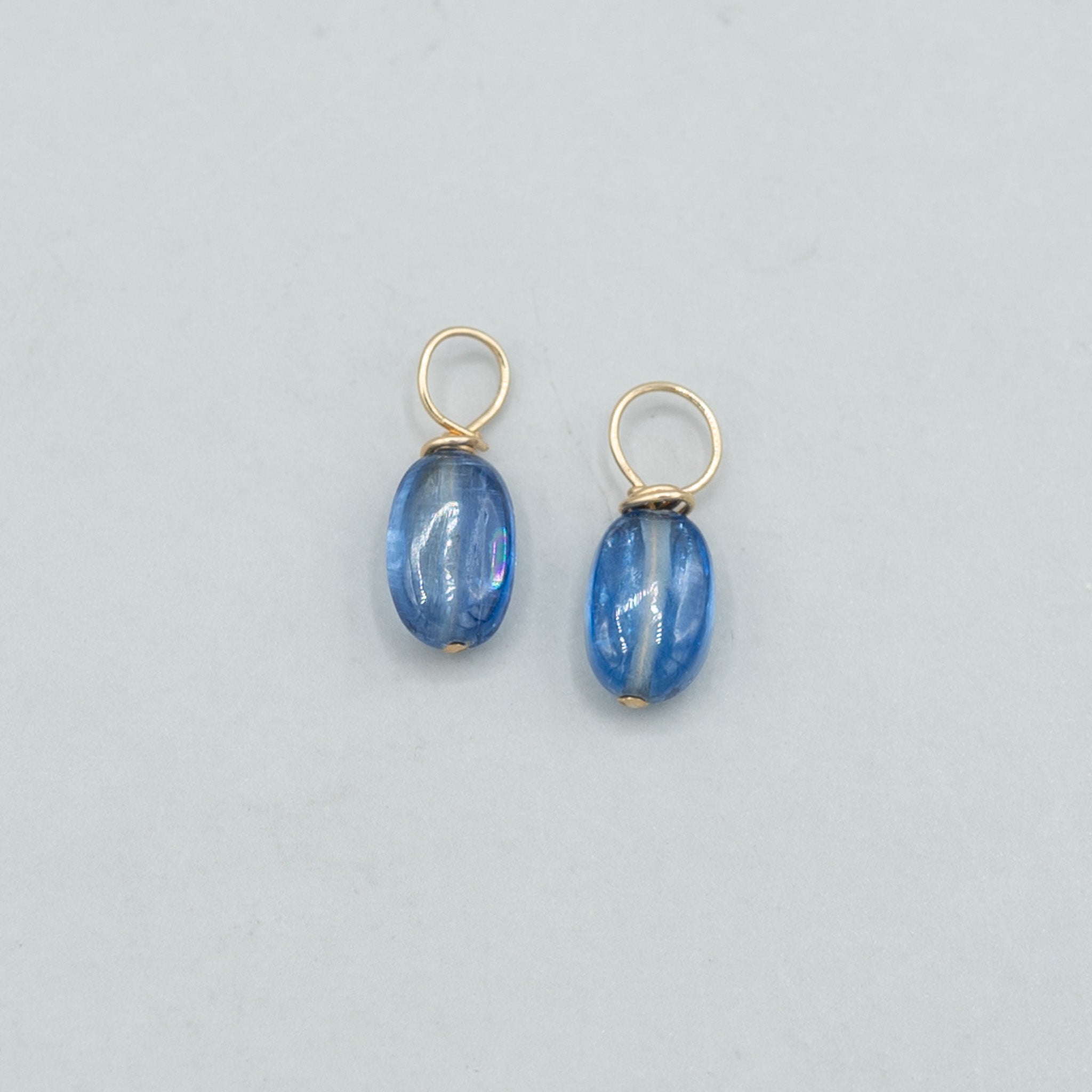 Kyanite Hoop Drops - Jewel Ya