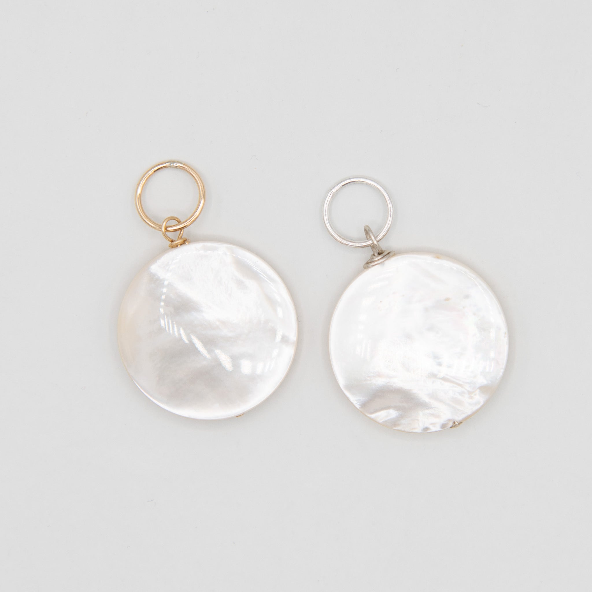 Large Freshwater Pearl Coin Charm - Jewel Ya