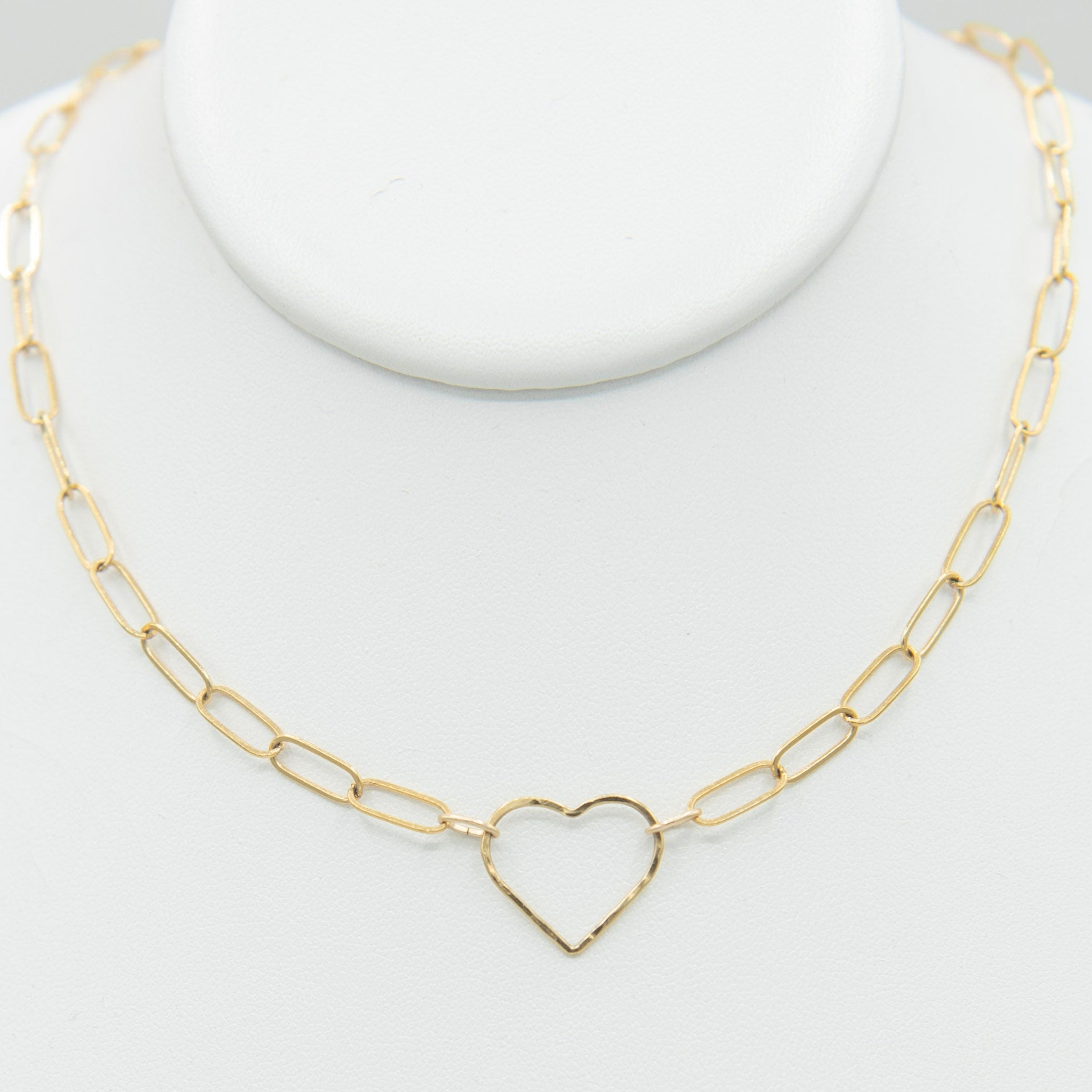 Large Paperclip Heart Necklace