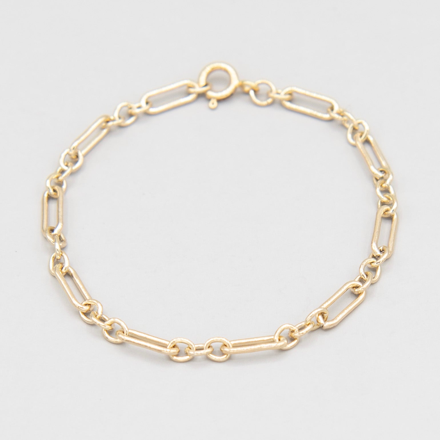 Medium Long & Short 14k Gold Filled Chain Bracelet - Jewel Ya