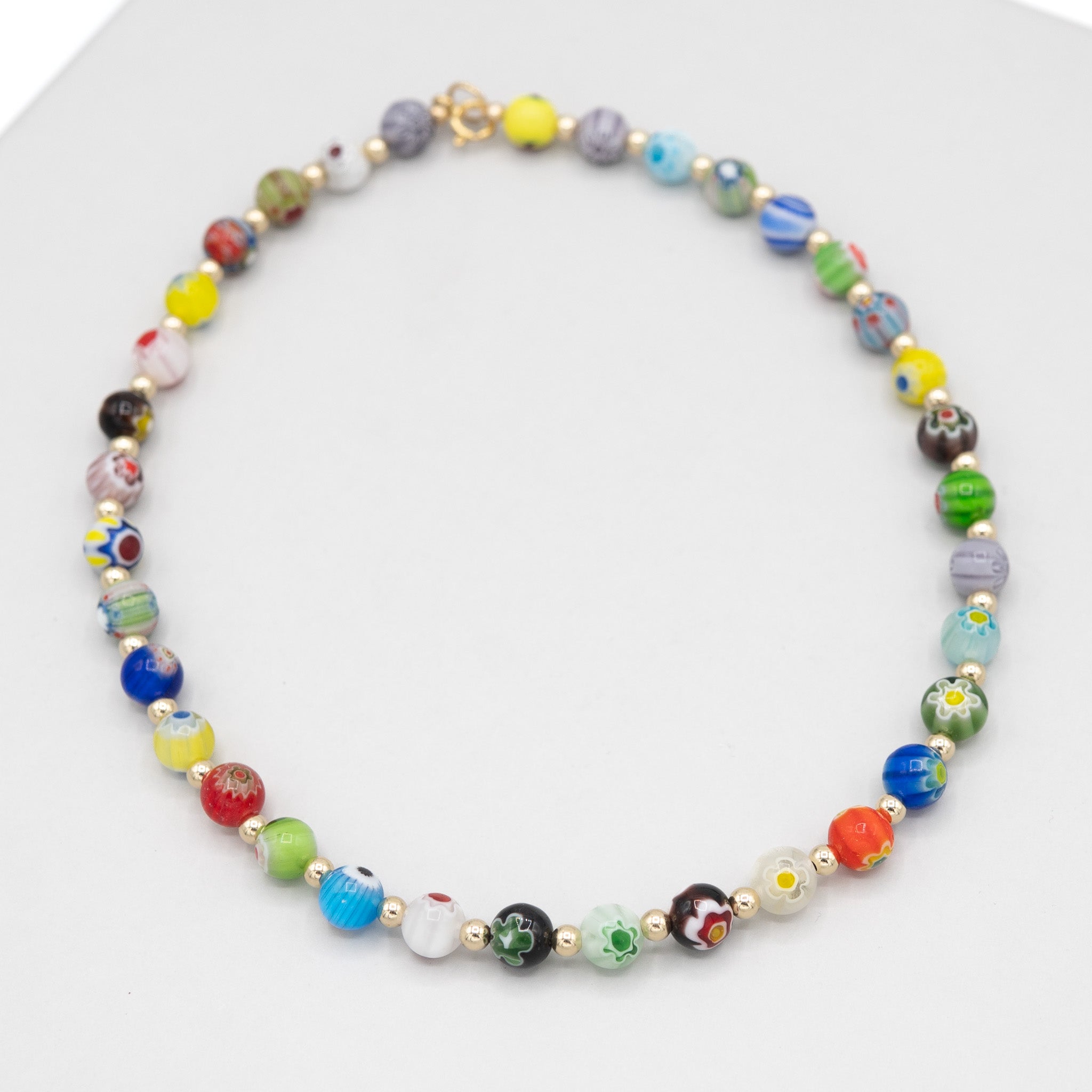 Millefiori Beaded Lux Necklace-Jewel Ya