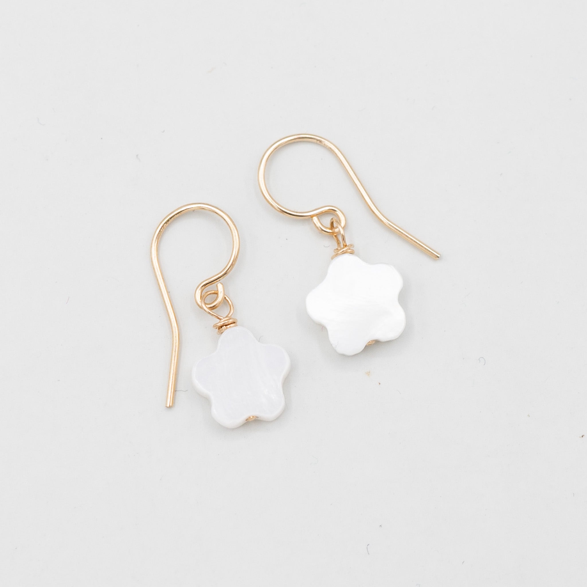 Mother of Pearl Flower Earrings - Jewel Ya