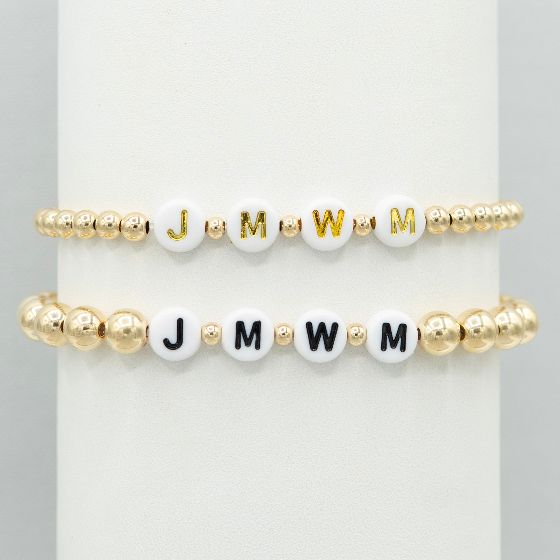 4mm Beaded Lux Custom 'My People' Bracelet - Jewel Ya