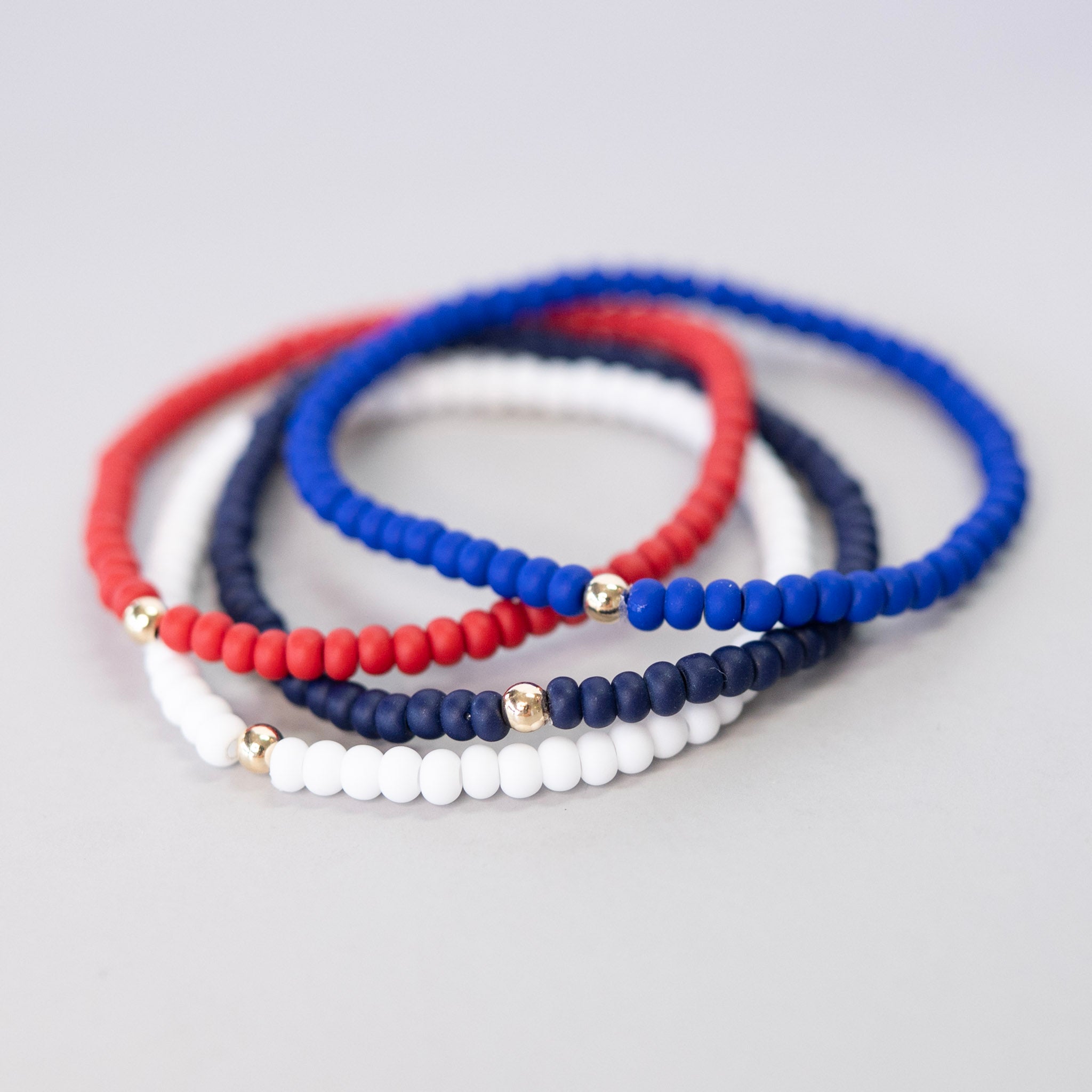 Summer Stacker Trio Seed Bead Bracelet Set - Jewel Ya