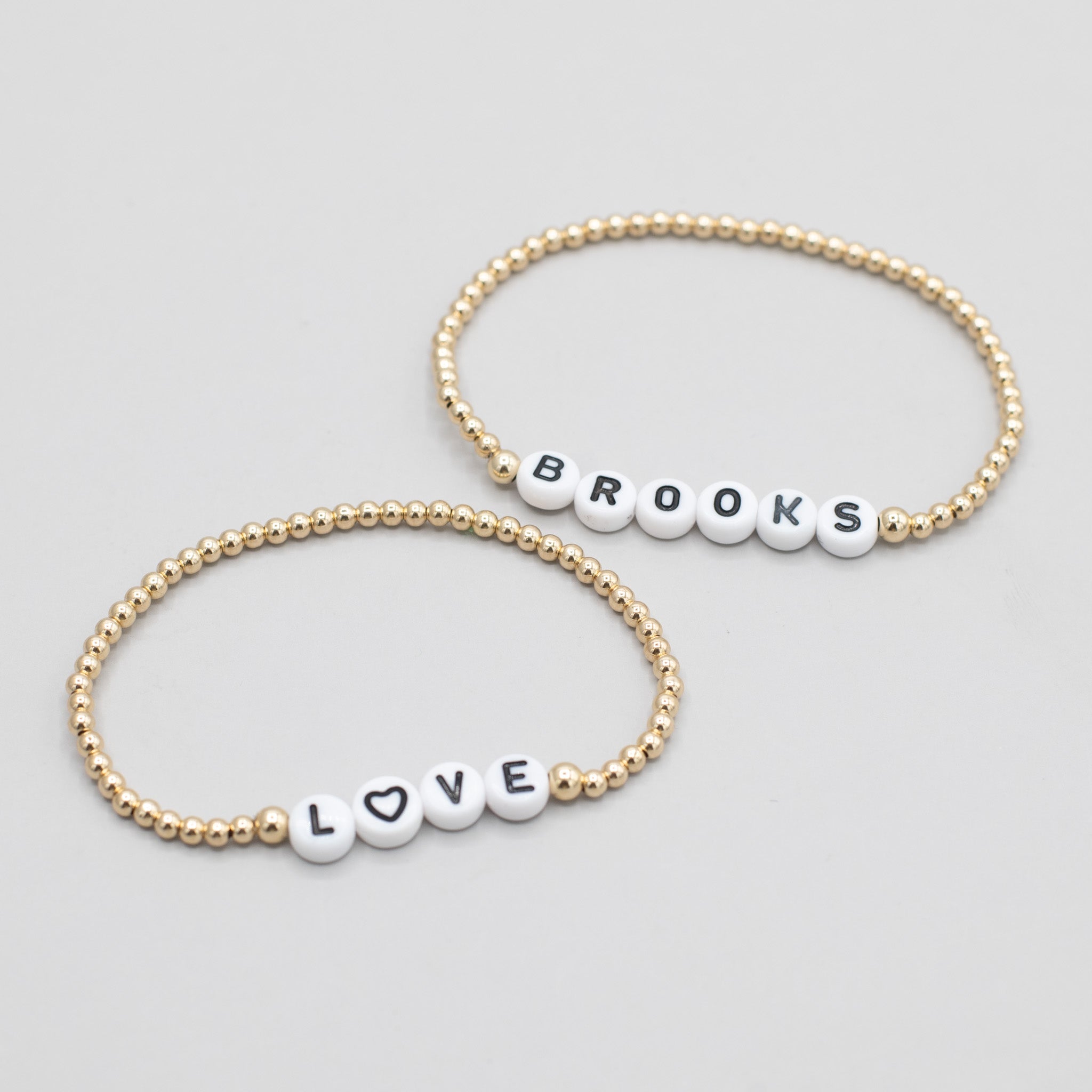 Personalized 3mm Beaded Lux Bracelet