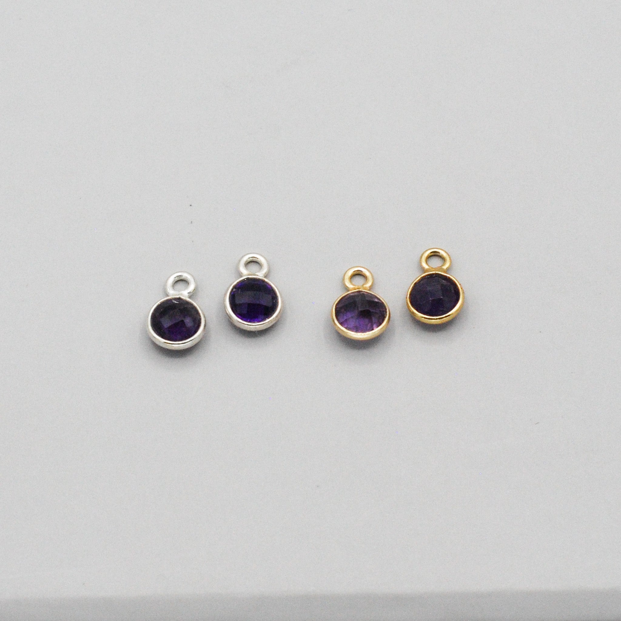 Petite Amethyst Hoop Drops - Jewel Ya