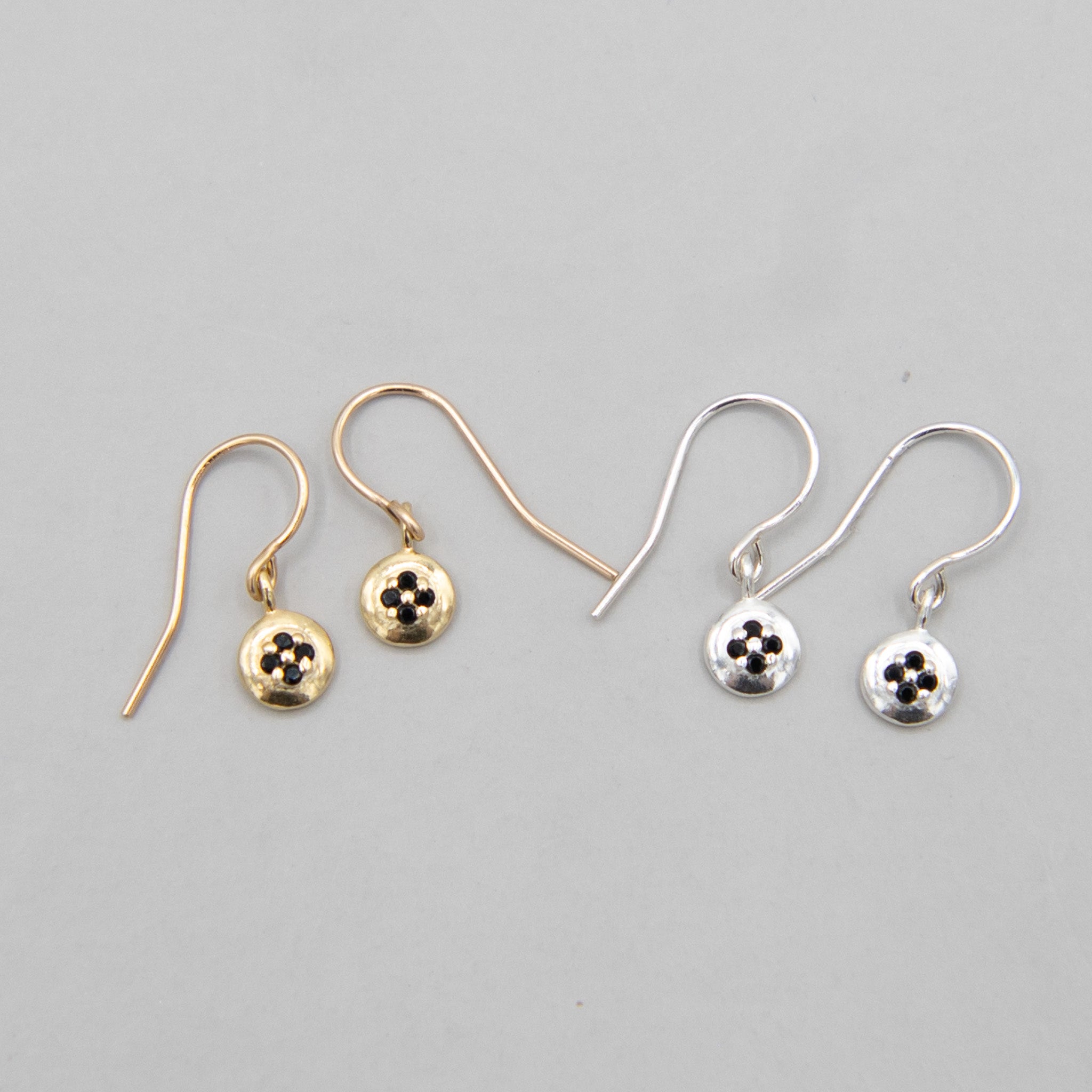 Petite Black Cubic Zirconia Earrings