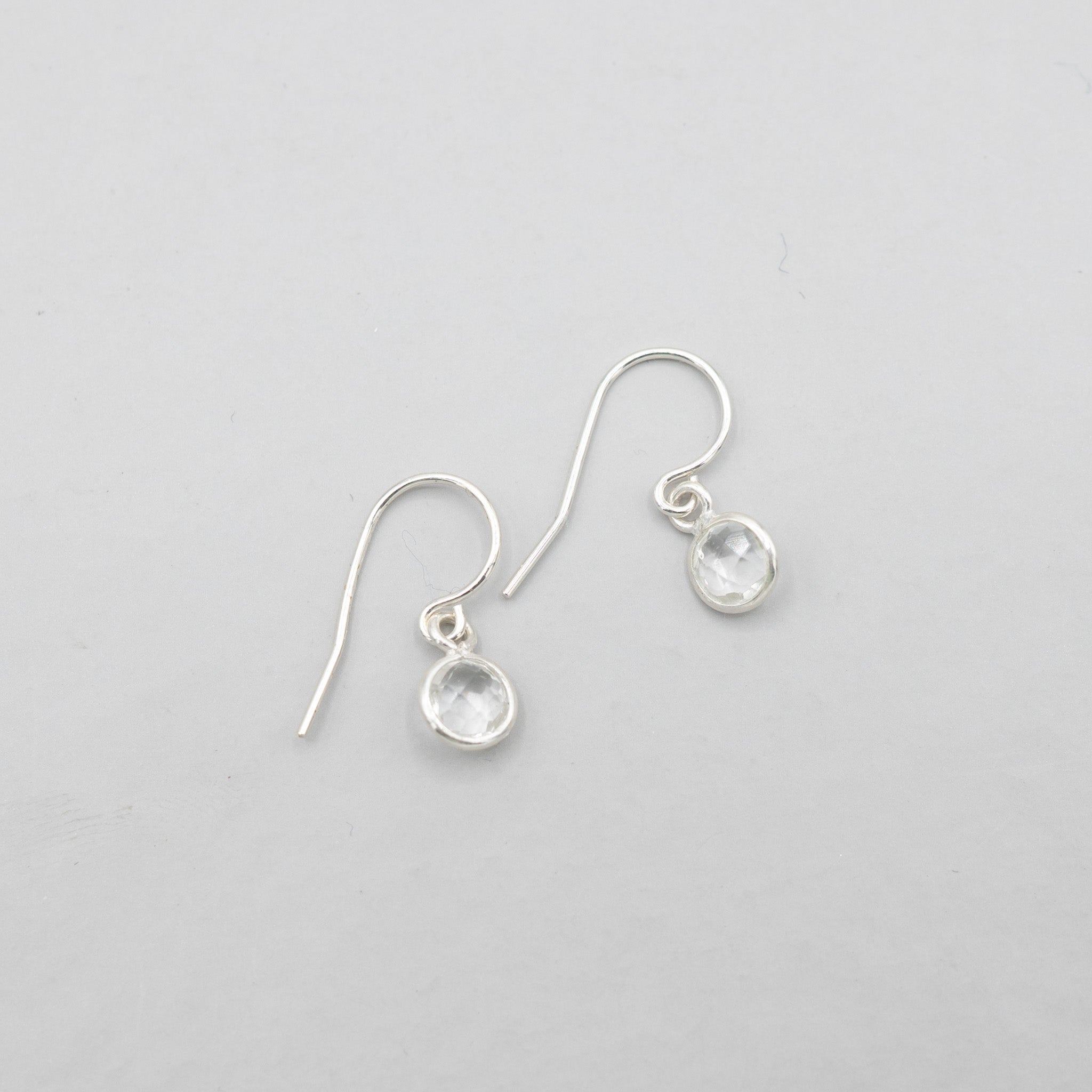 Petite Crystal Quartz Earrings - Jewel Ya