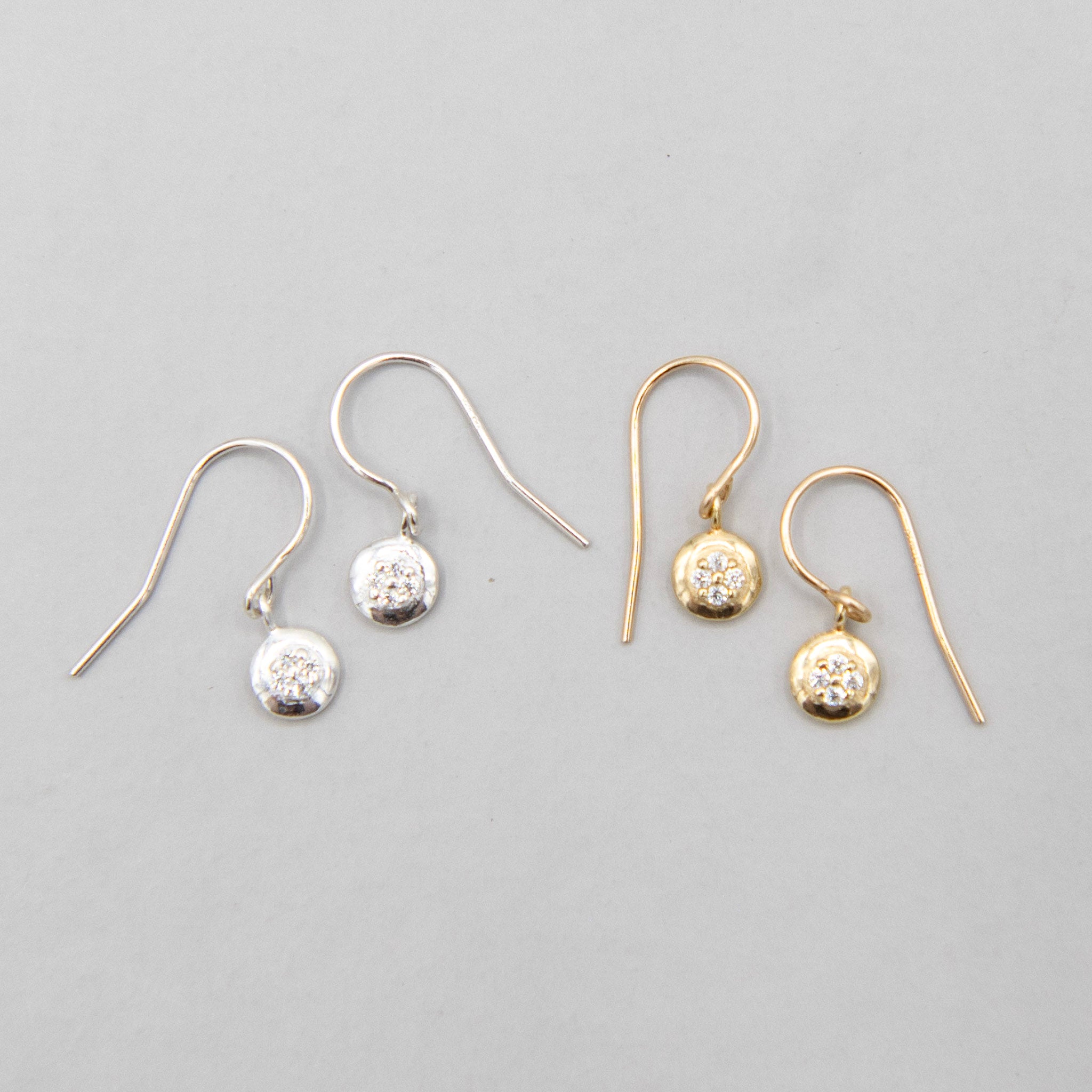 Petite Black Cubic Zirconia Earrings