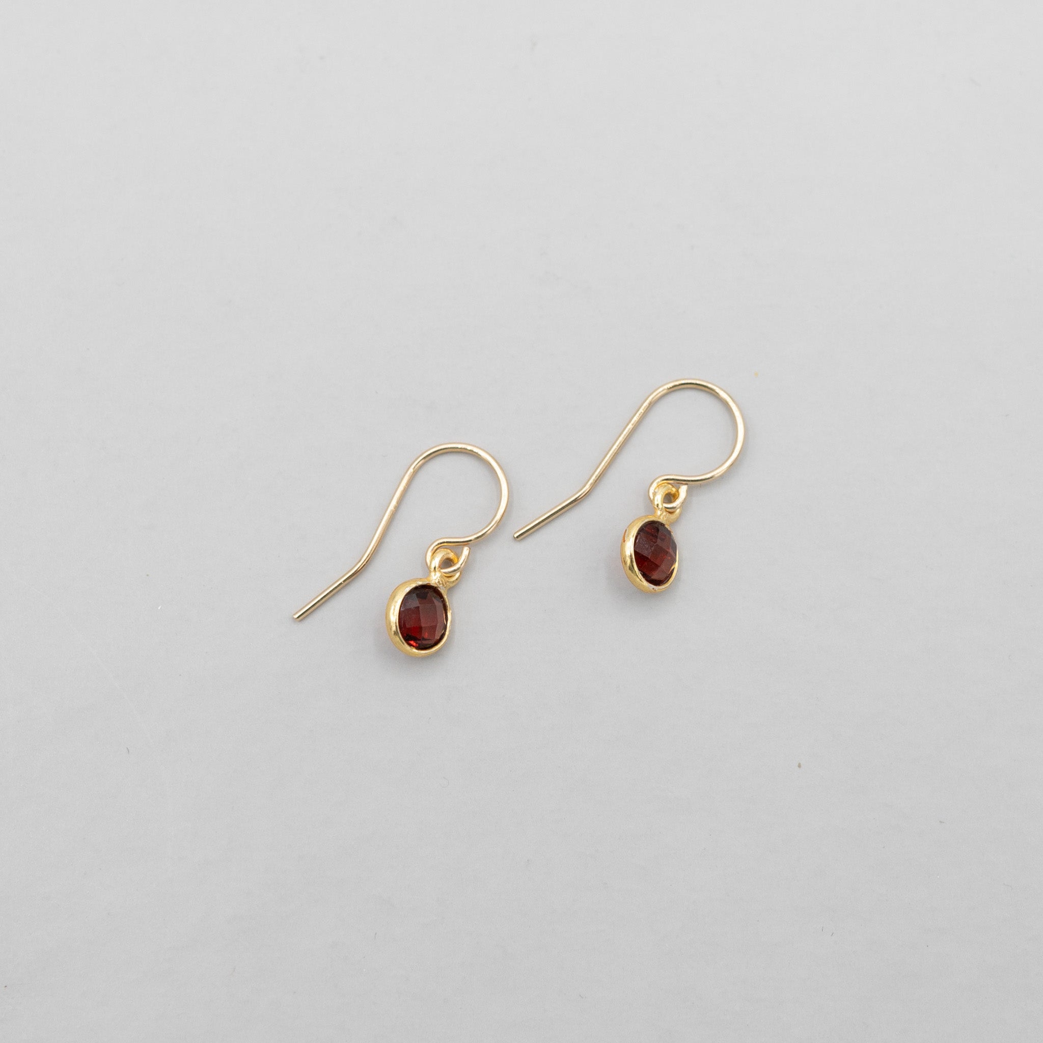 Petite Garnet Earrings - Jewel Ya