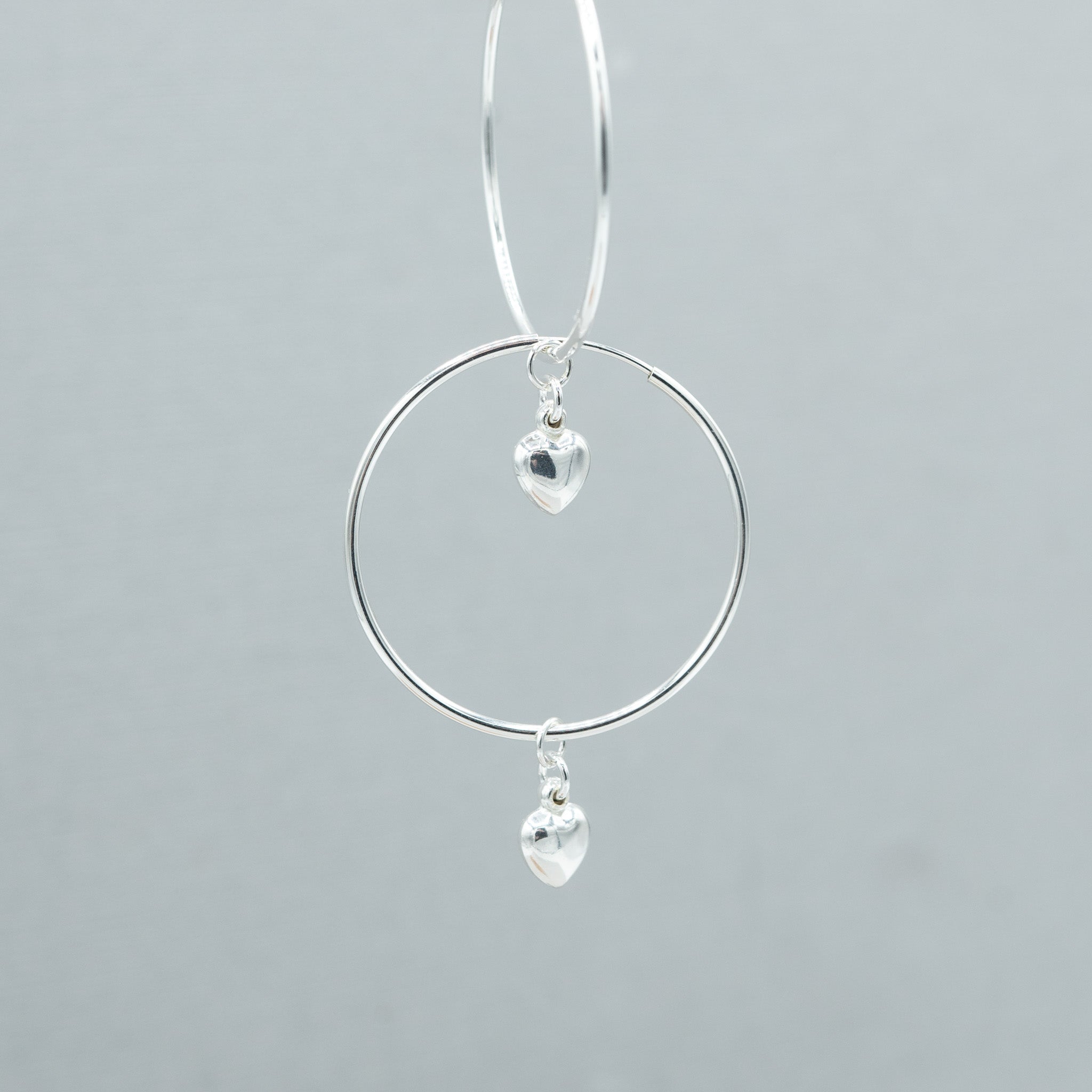 Puffy Heart Hoop Drops - Jewel Ya