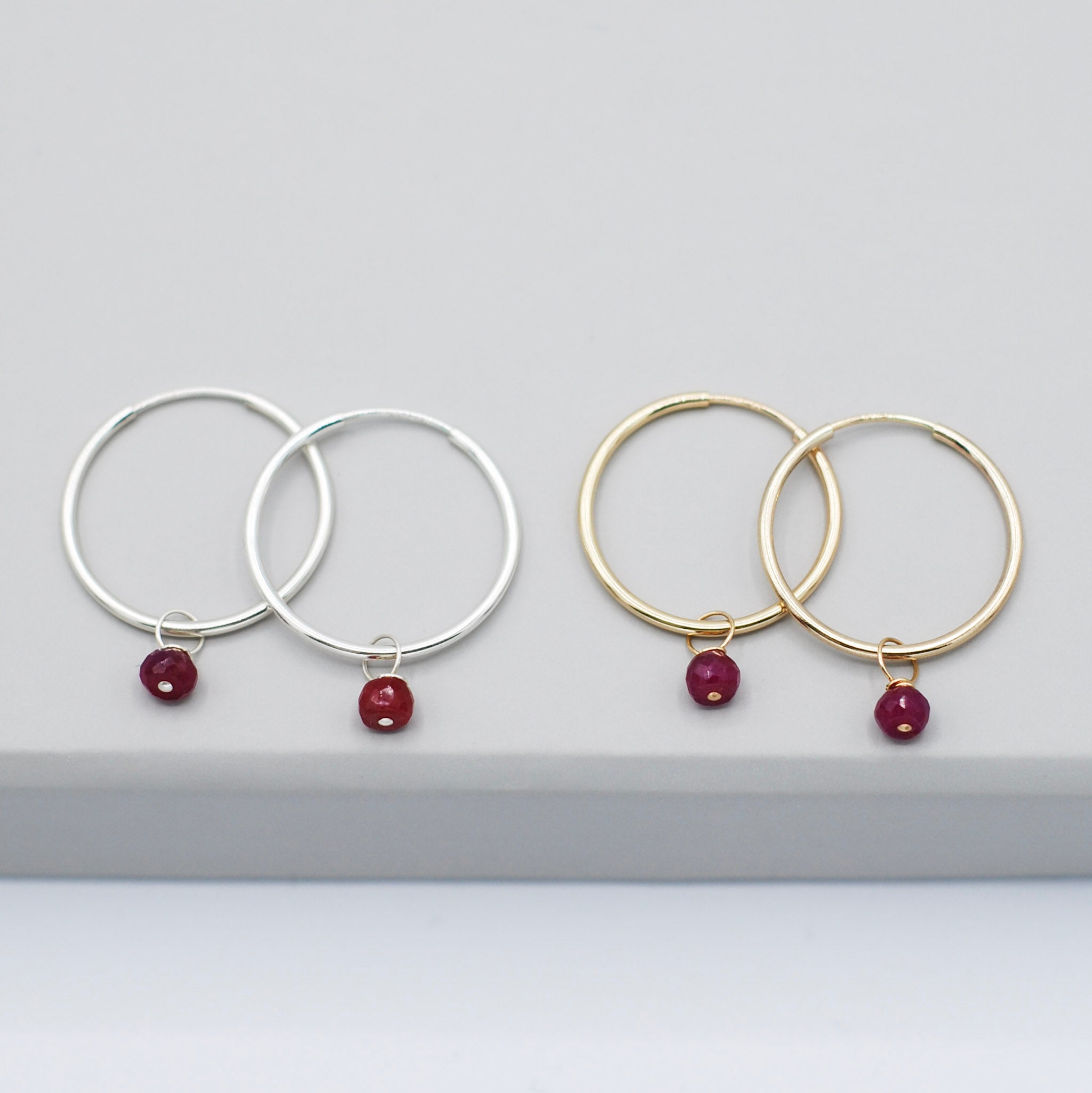 Birthstone Hoop Drops - Jewel Ya