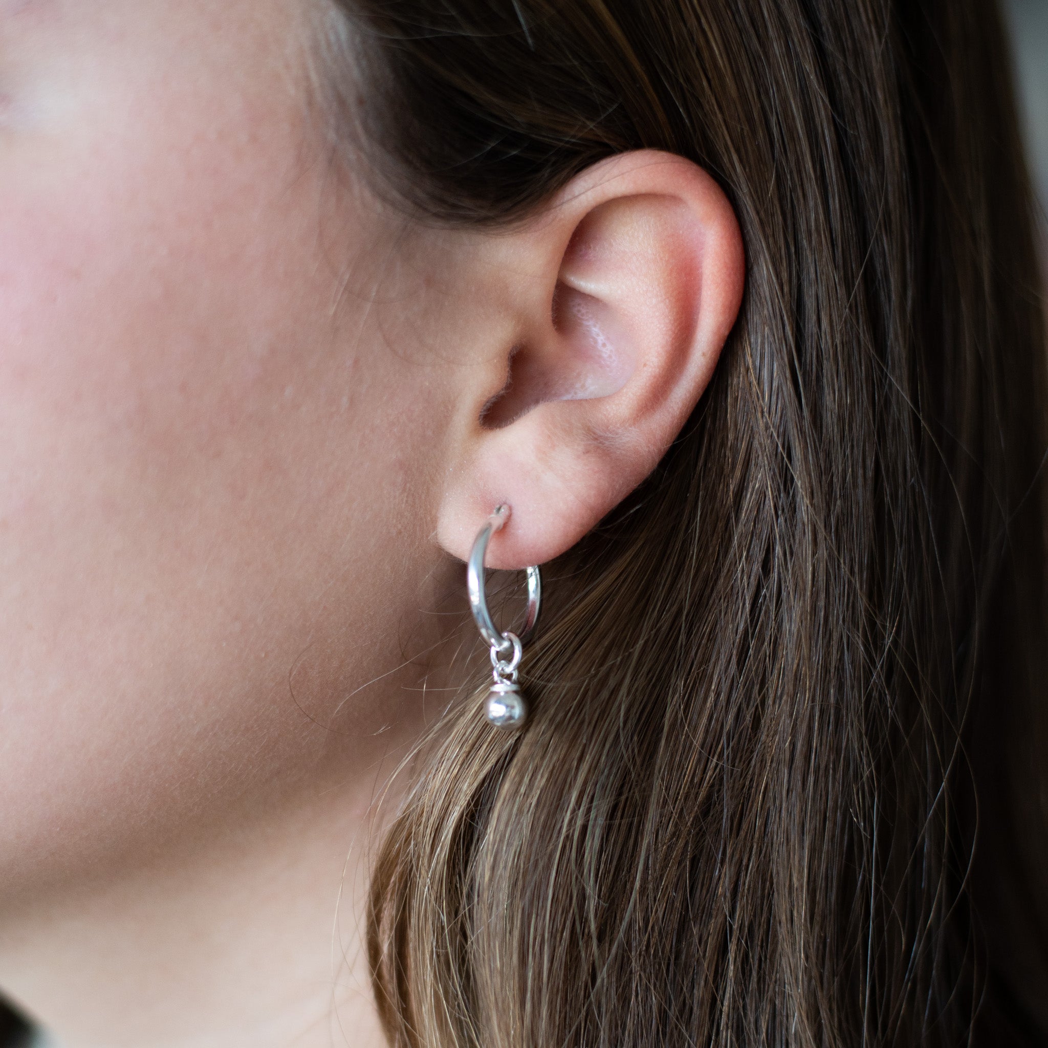 Sterling Silver Ball Drops