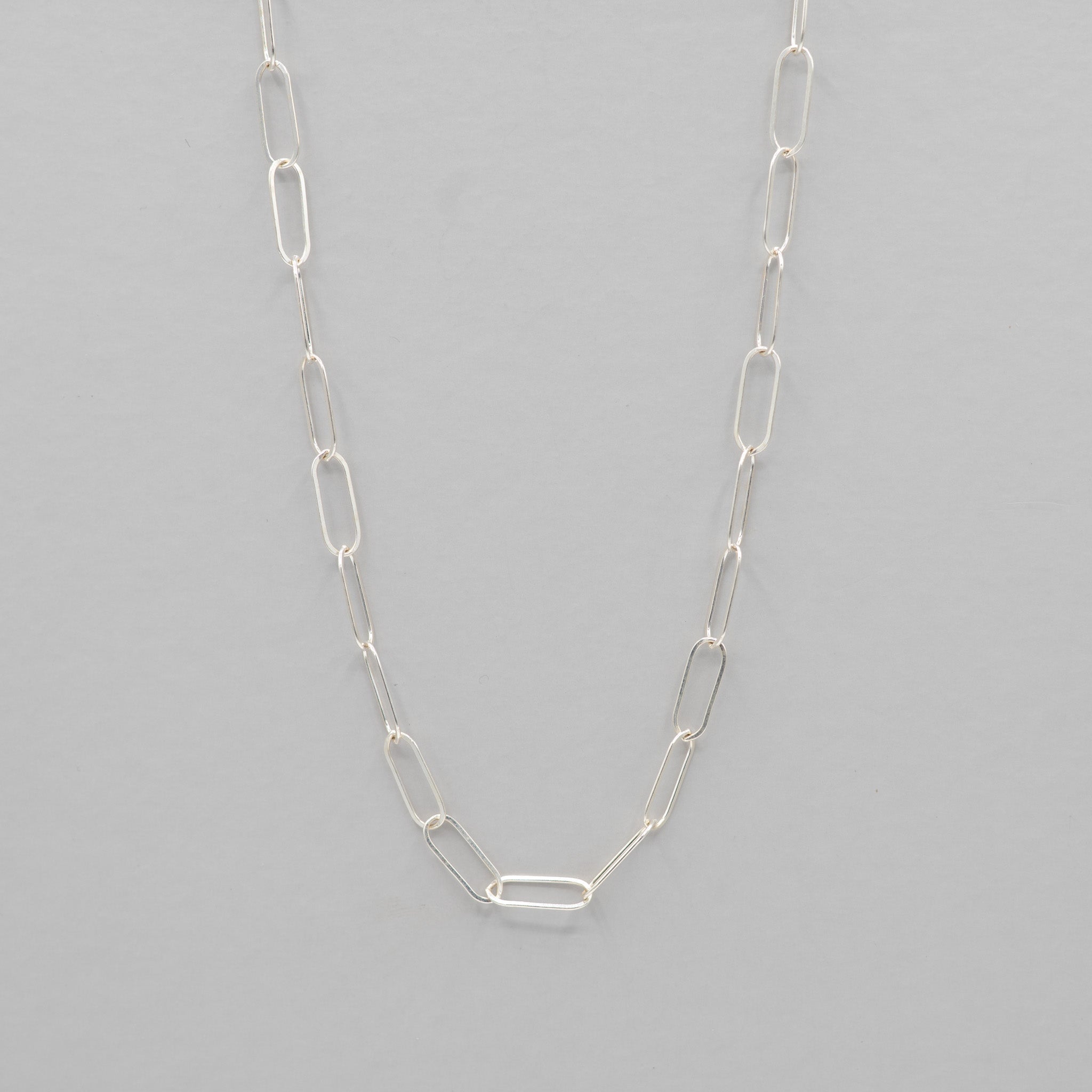 Sterling Silver Extra Large Paper Clip Layering Chain - Jewel Ya