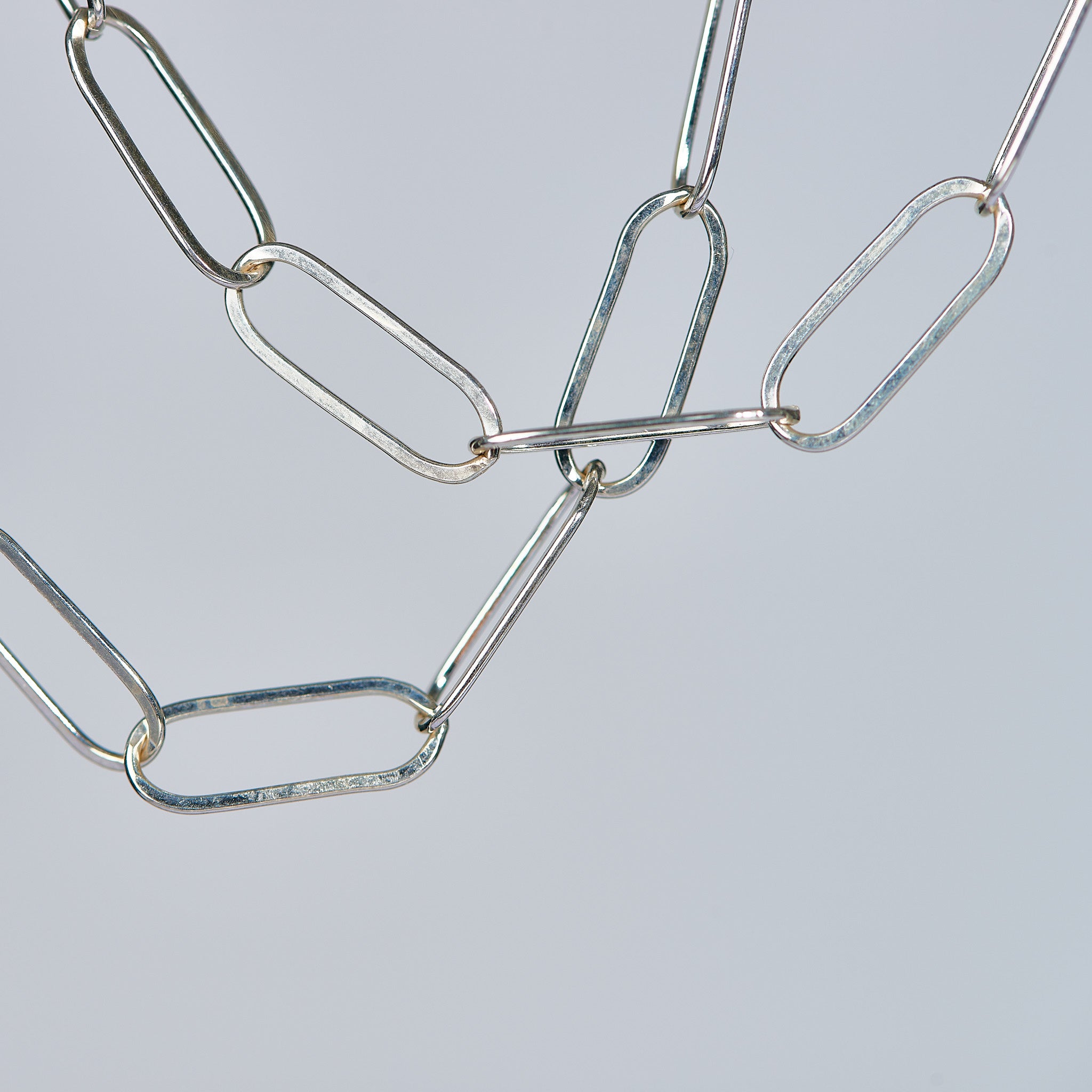 Sterling Silver Extra Large Paperclip Layering Chain - Jewel Ya