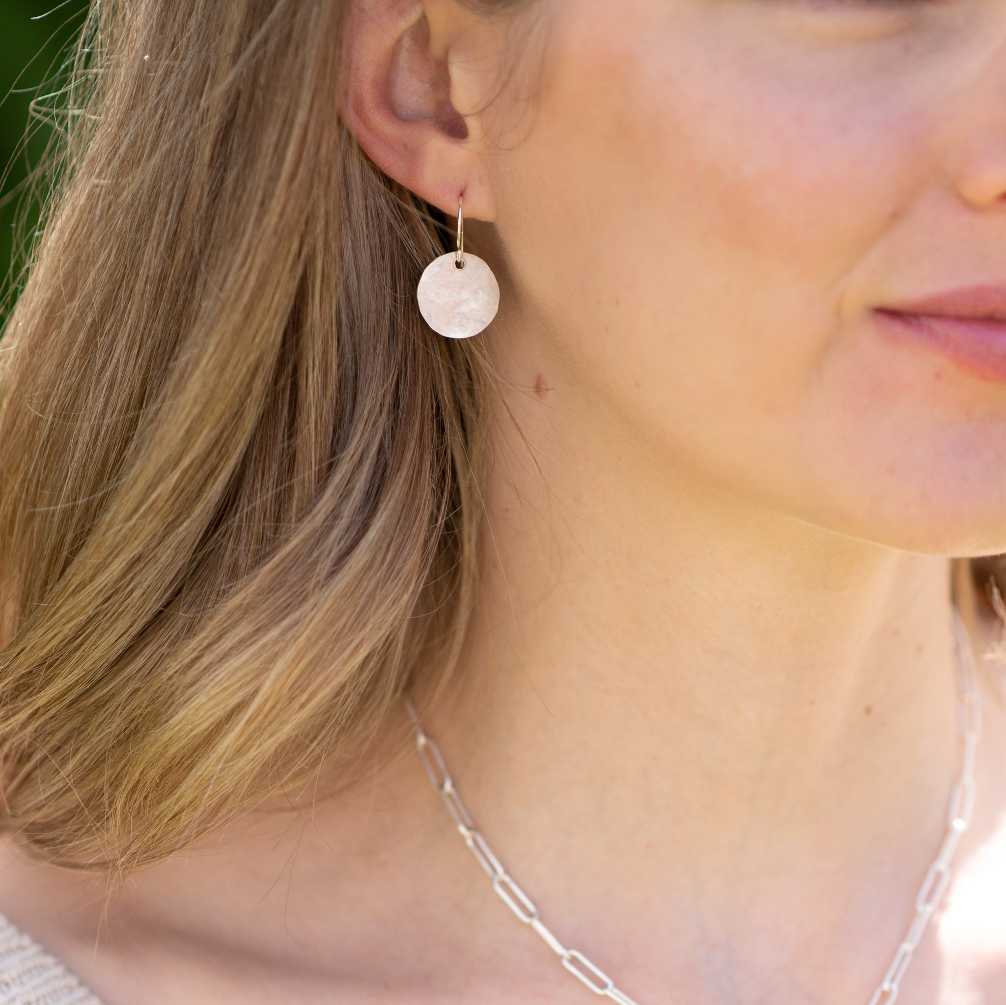 Sterling Silver Hammered Earrings - Jewel Ya