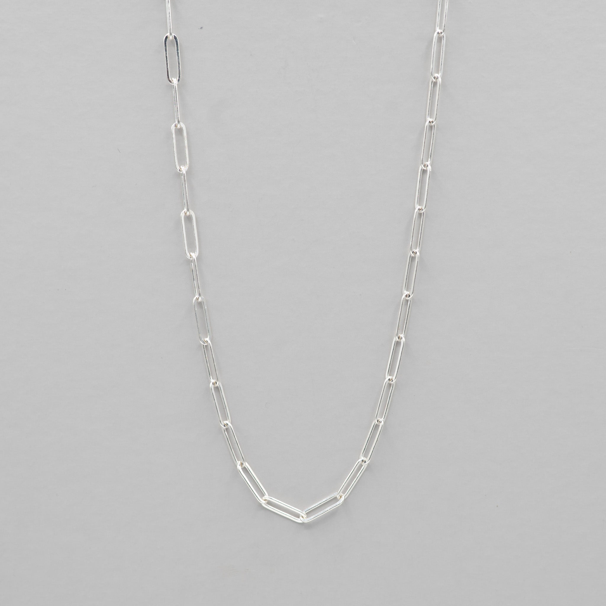 14k Gold Filled & Sterling Silver Large Paperclip Chain Layering Set - Jewel Ya