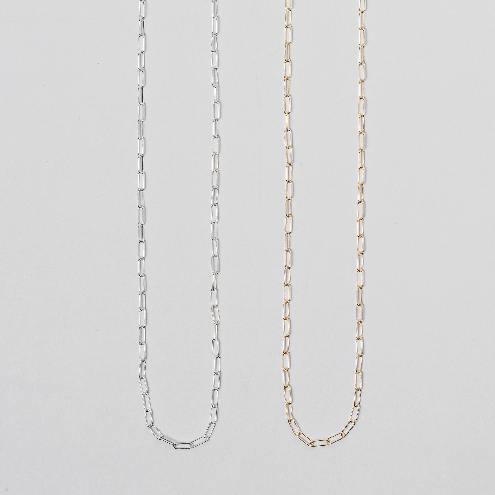 Sterling Silver Petite Paper Clip Layering Chain - Jewel Ya