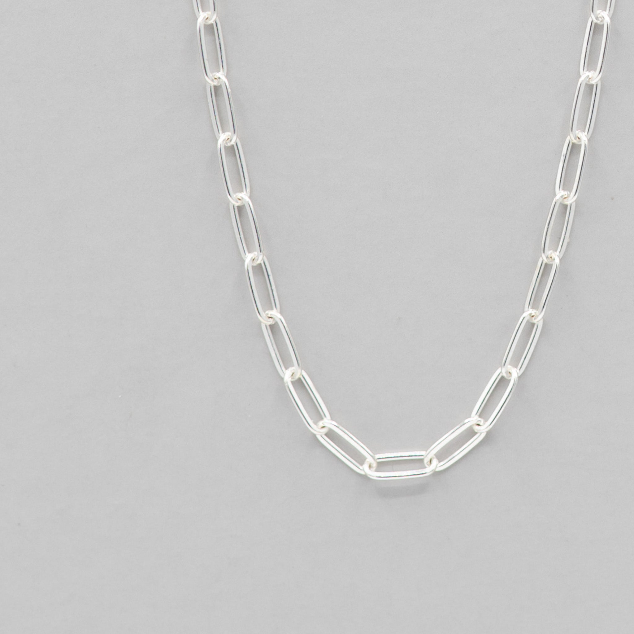 Sterling Silver Small Paper Clip Layering Chain - Jewel Ya