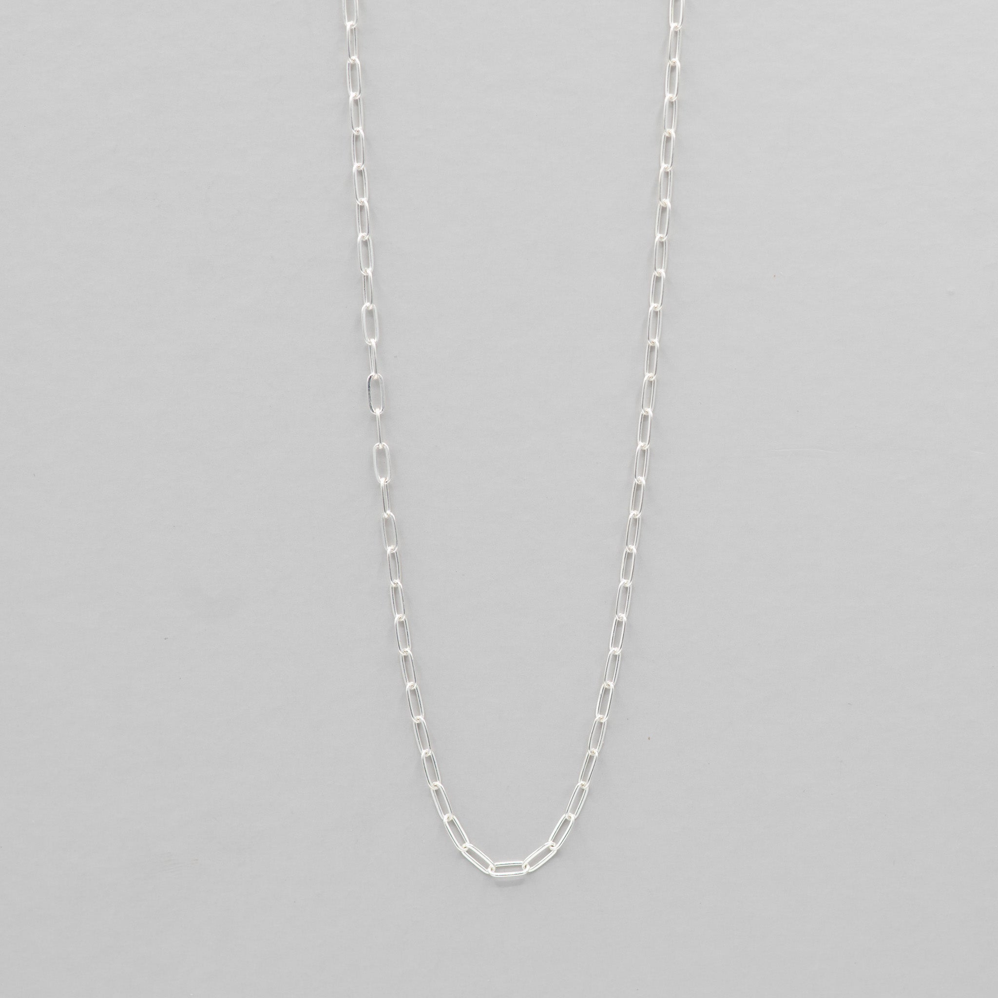 Sterling Silver Small Paper Clip Layering Chain - Jewel Ya