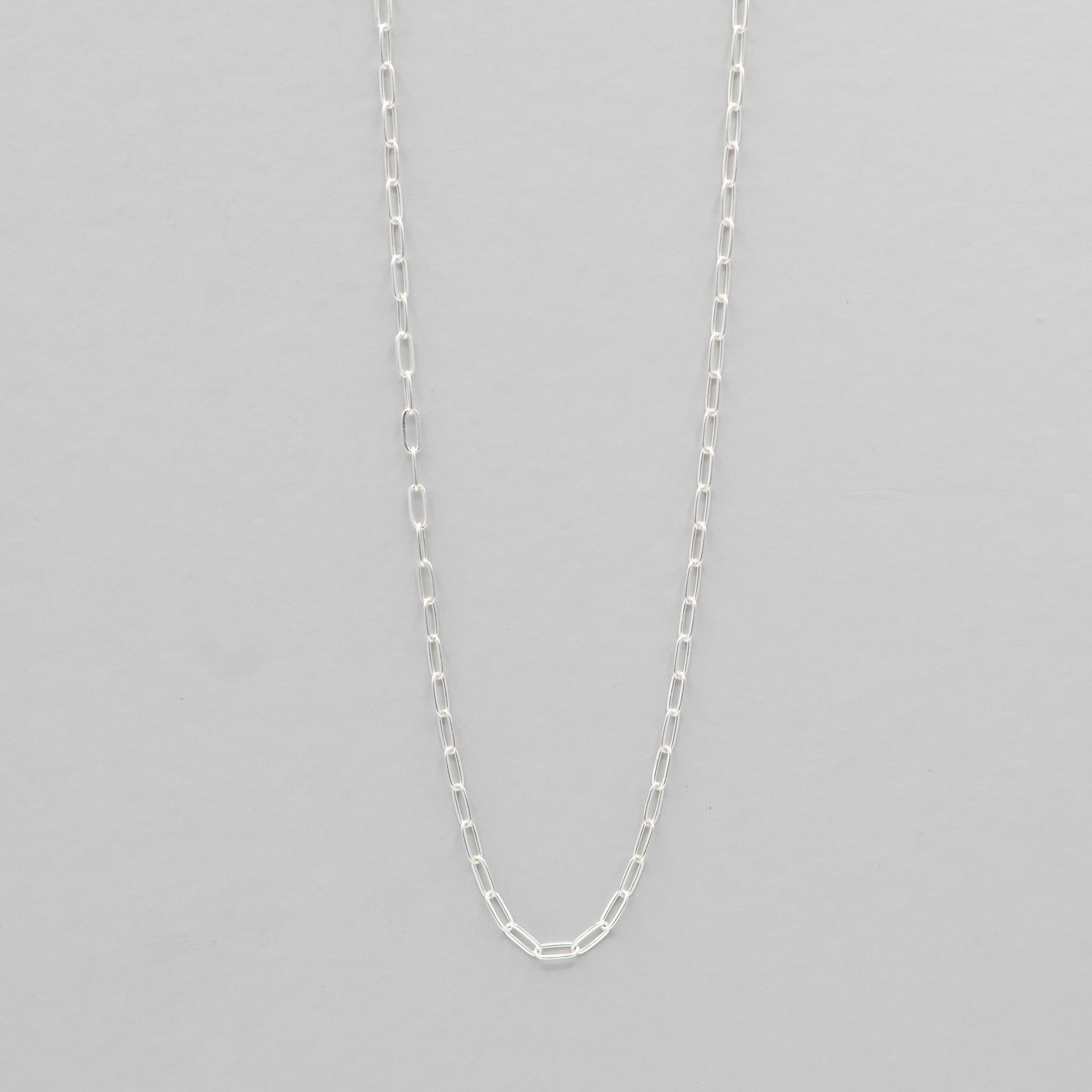 14k Gold Filled & Sterling Silver Small Paperclip Chain Layering Set - Jewel Ya