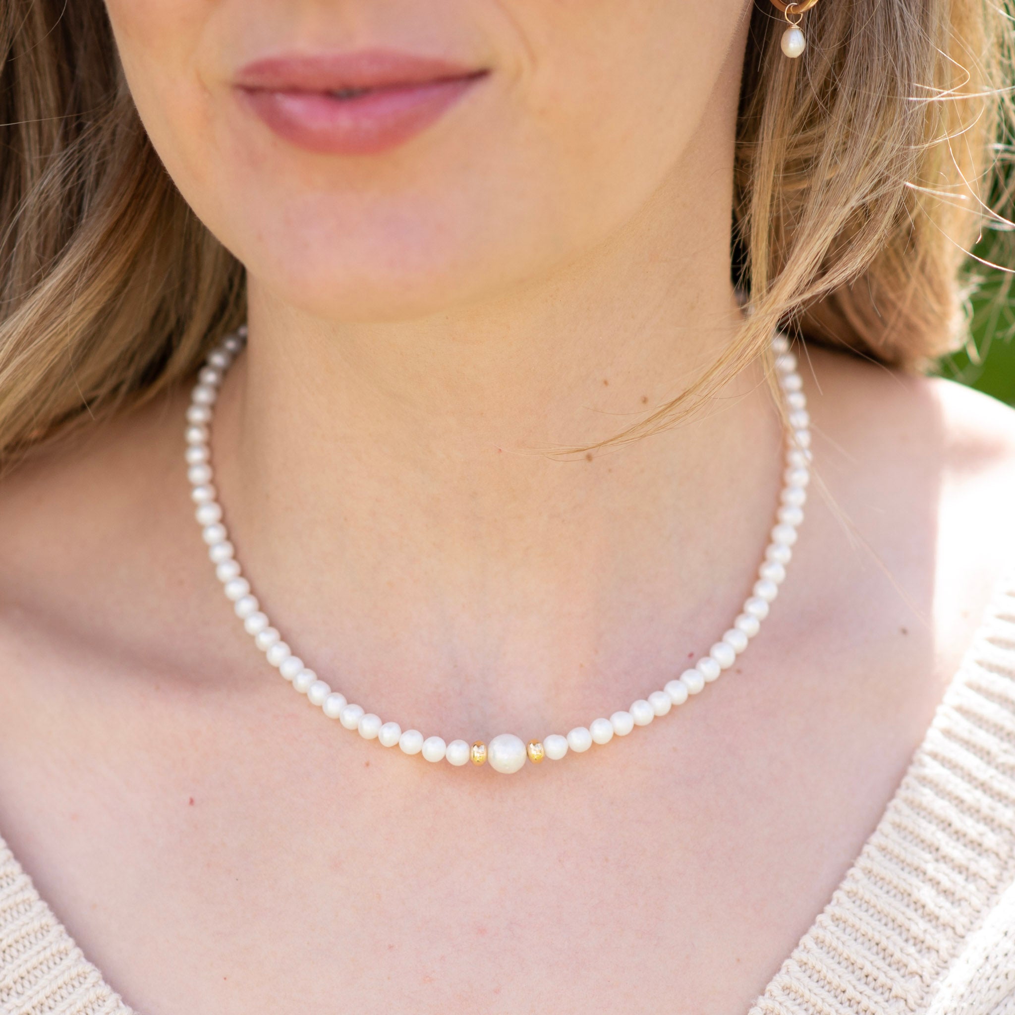 Freshwater Pearl 6mm Necklace - Jewel Ya