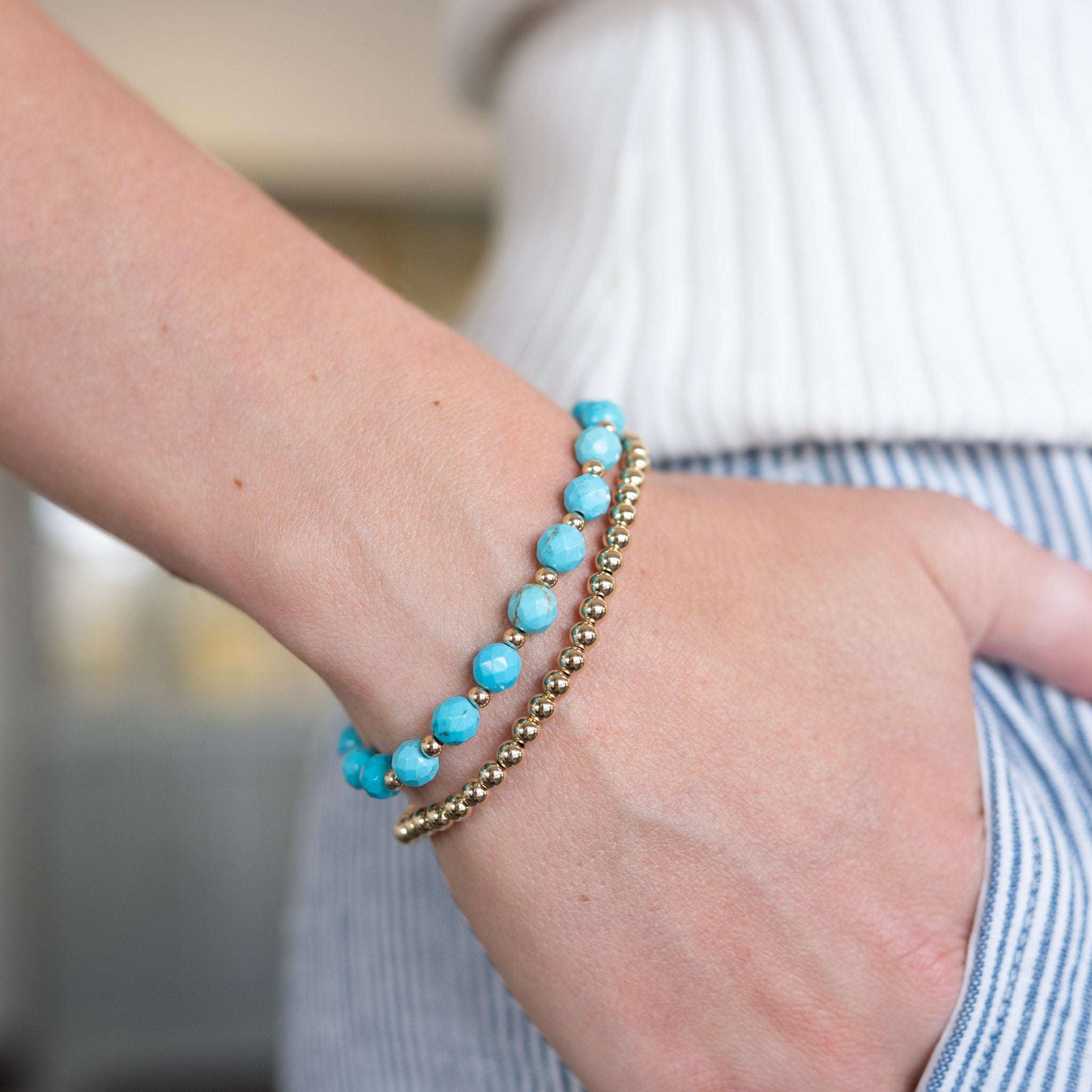 Turquoise Beaded Bracelet