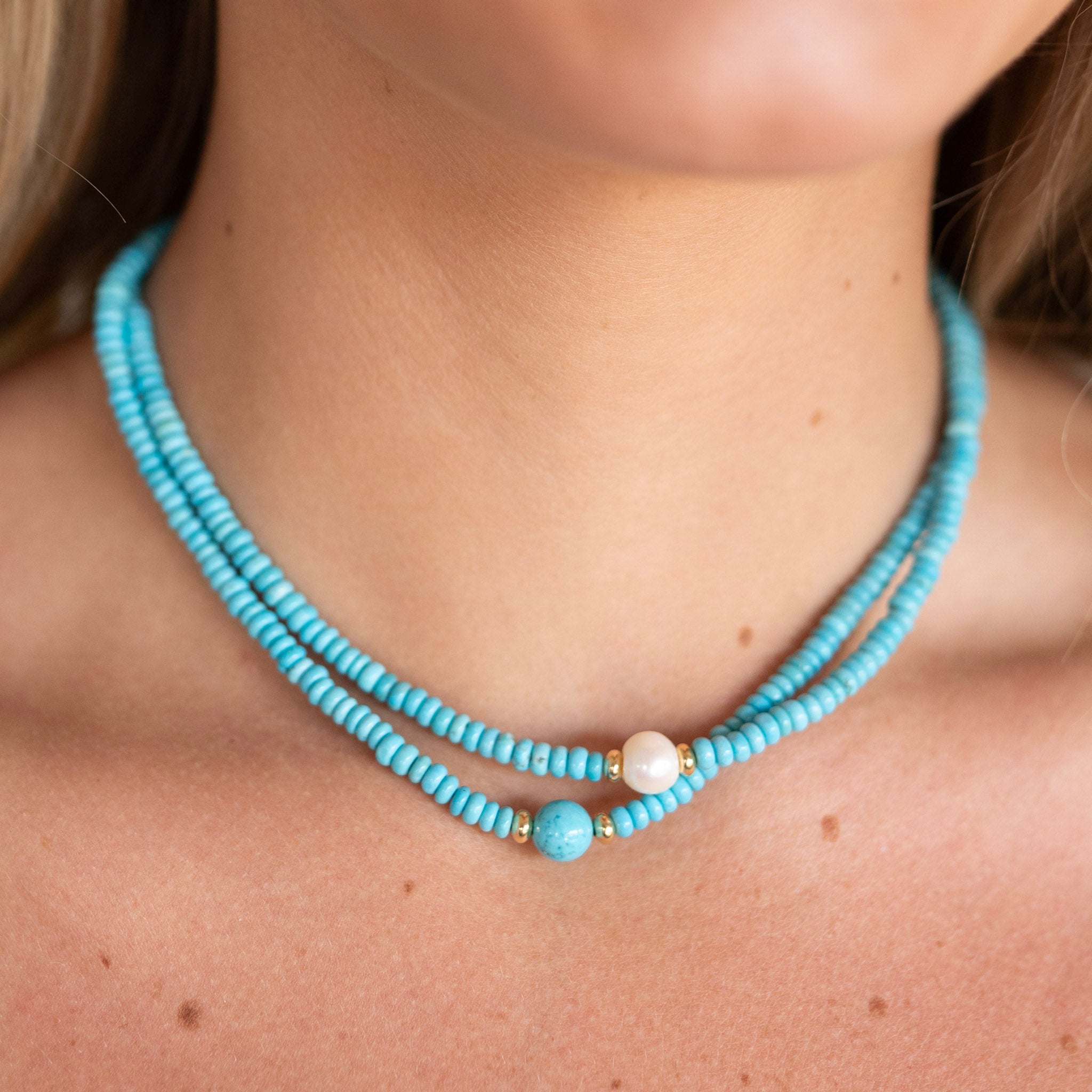 Turquoise Beaded Necklace