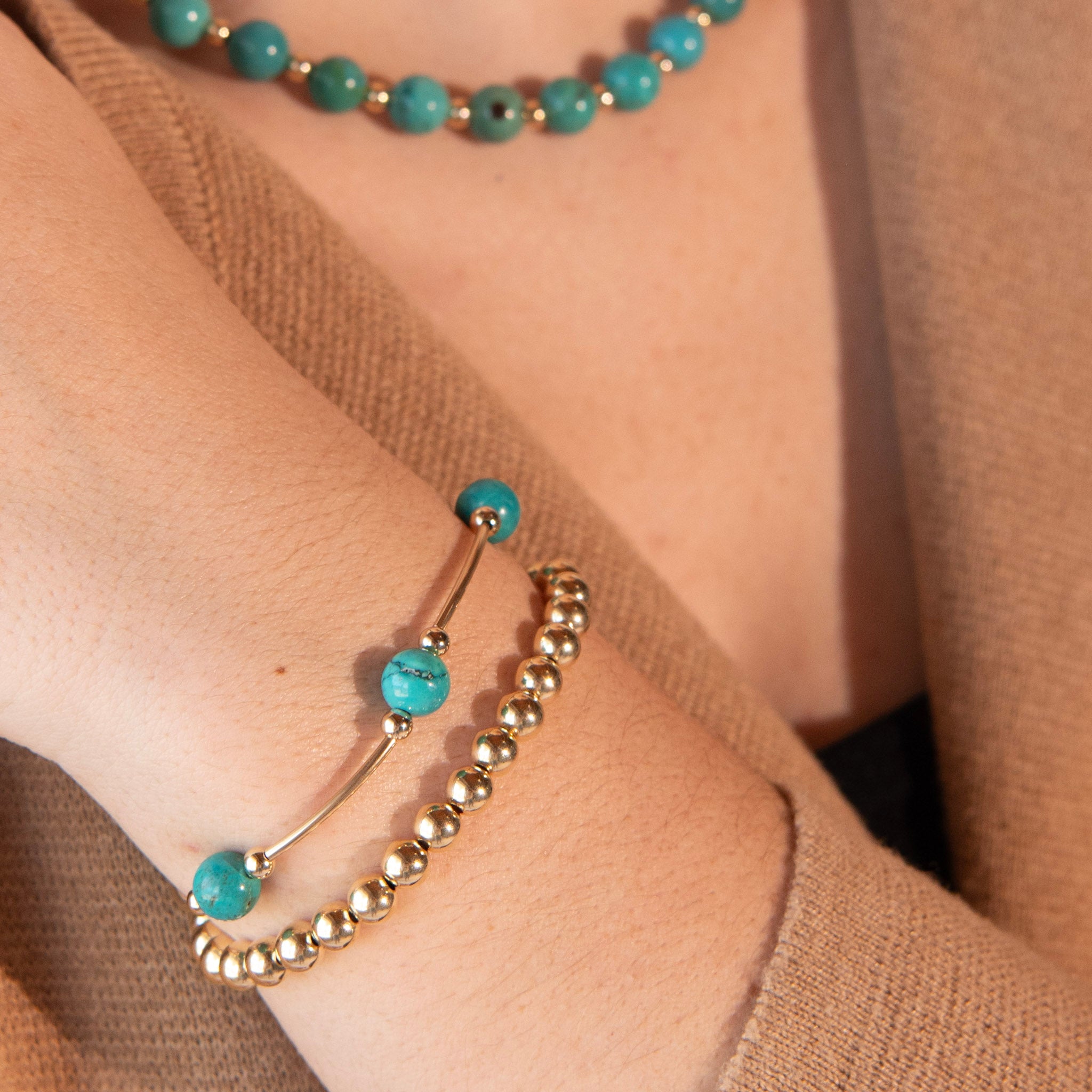 Gemstone Tube Bracelet - Jewel Ya