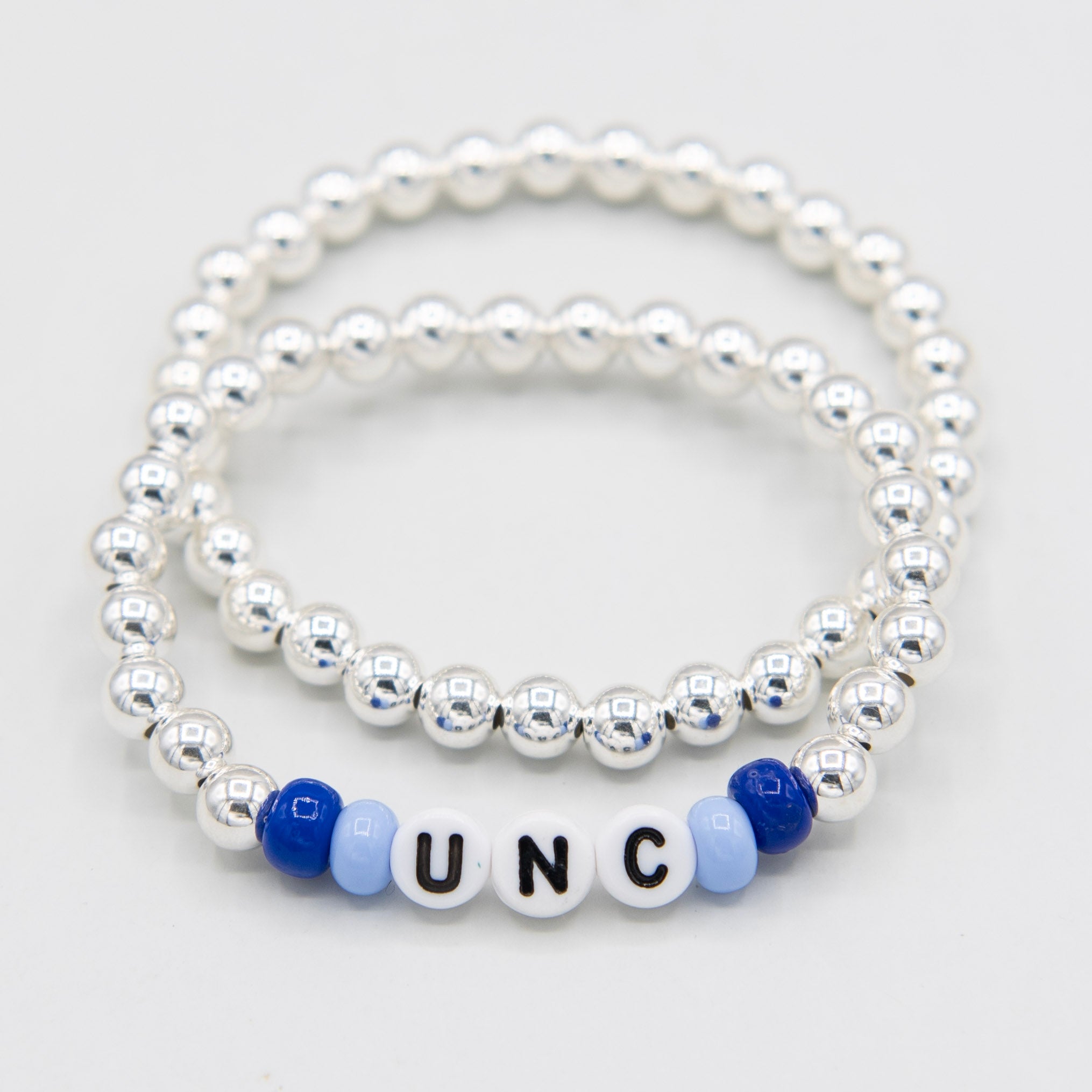 Personalized 6mm Game Day Bracelet Set - Jewel Ya