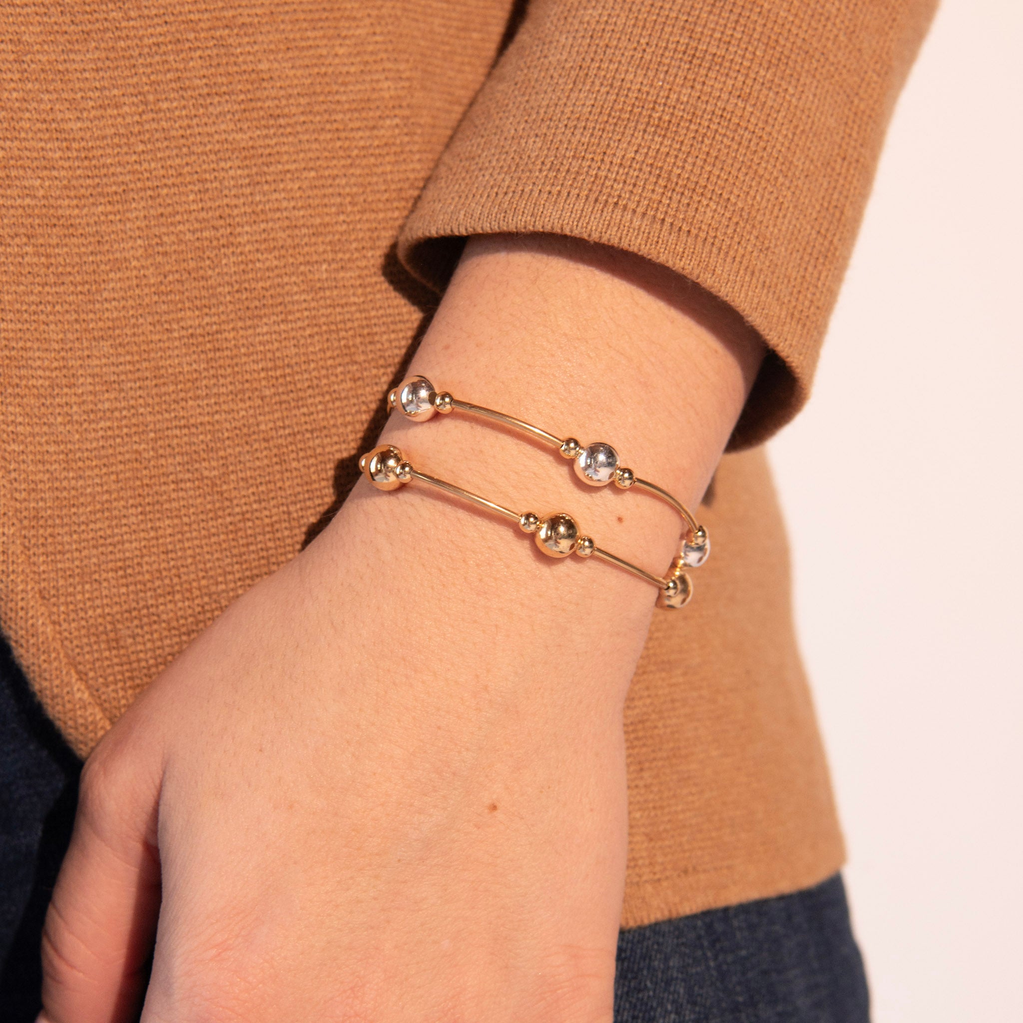 Beaded Lux Tube Bracelet - Jewel Ya